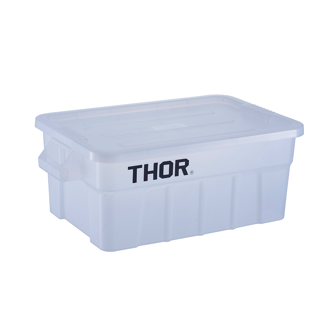 Trust Commercial Tote Box Food Grade & Lid Clear 708 x 434 x 272mm 53Lt (3011)
