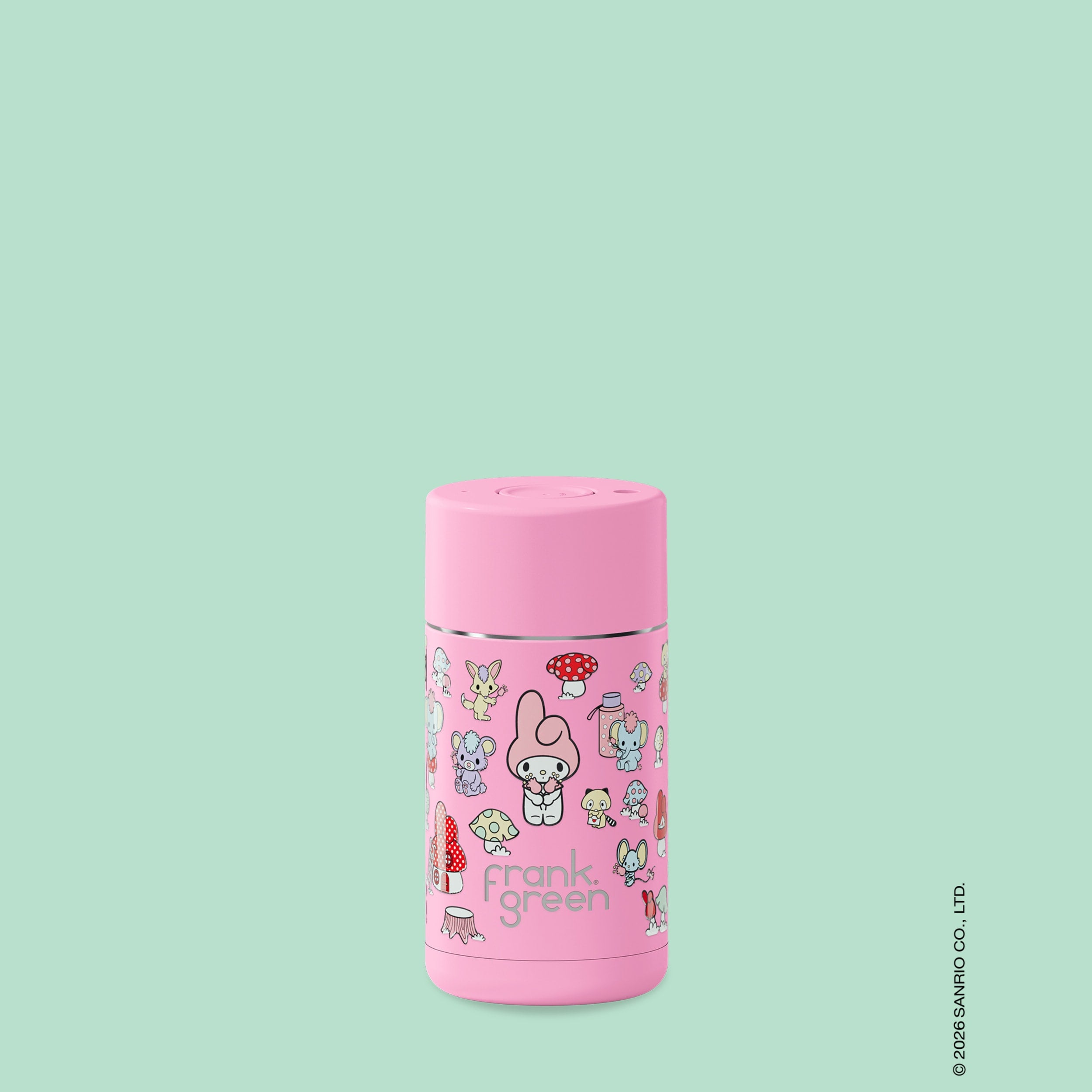 frank green 12oz Ceramic Reusable Cup My Melody with Push Button Lid