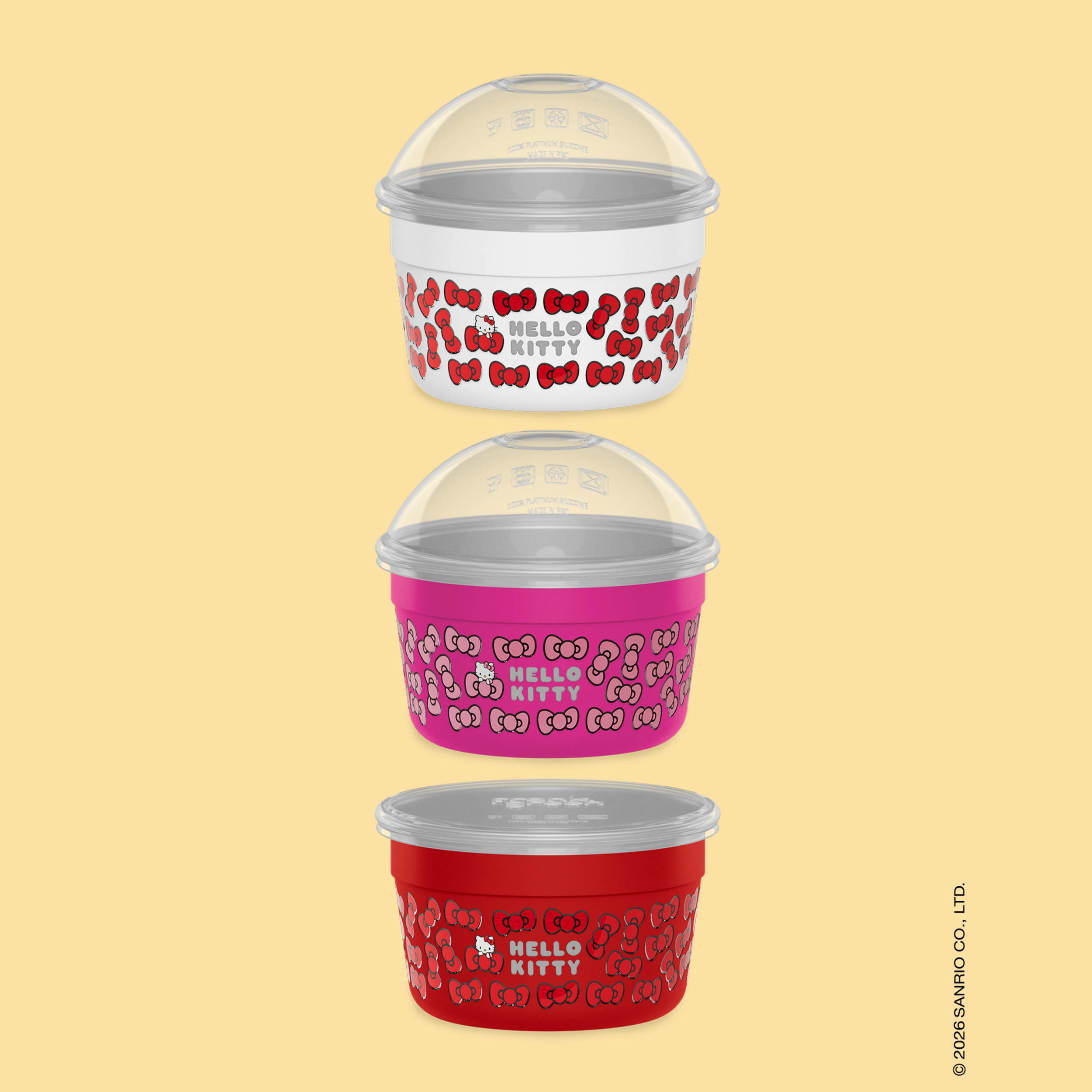 frank green 500ml Trio Pack Hello Kitty To Go Bowls