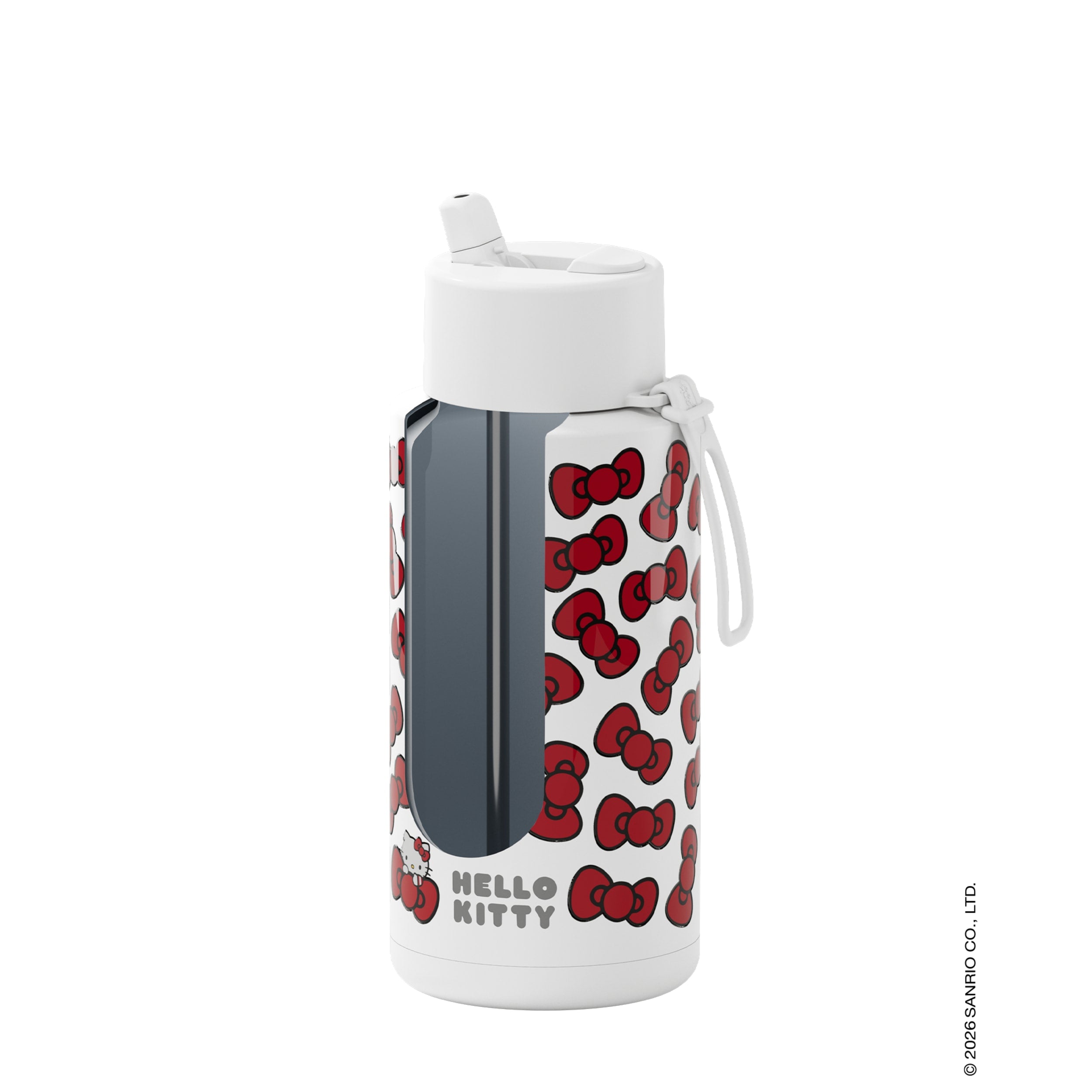 frank green 34oz Reusable Bottle Hello Kitty with Flip Straw Lid (Bow Edition)