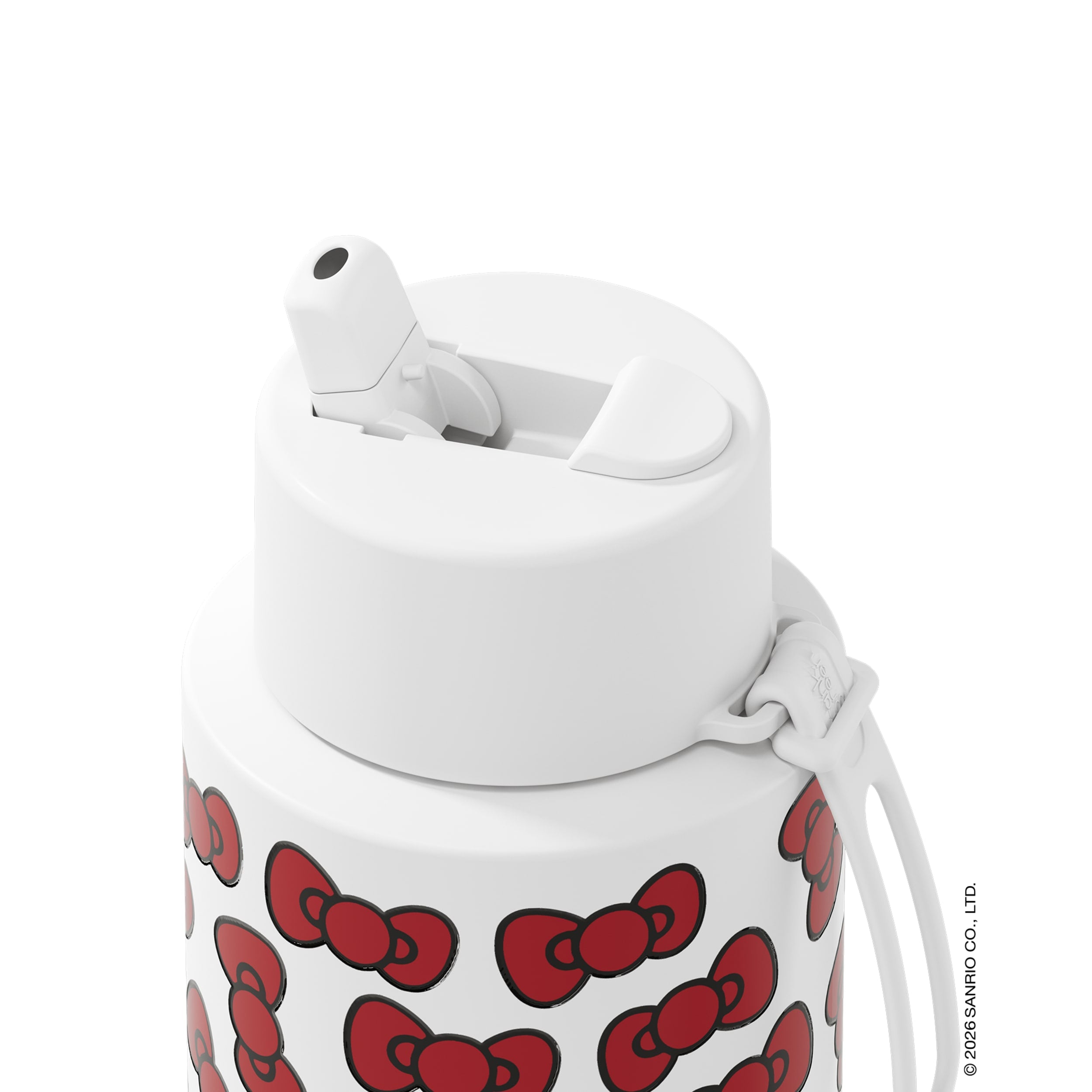 frank green 34oz Reusable Bottle Hello Kitty with Flip Straw Lid (Bow Edition)