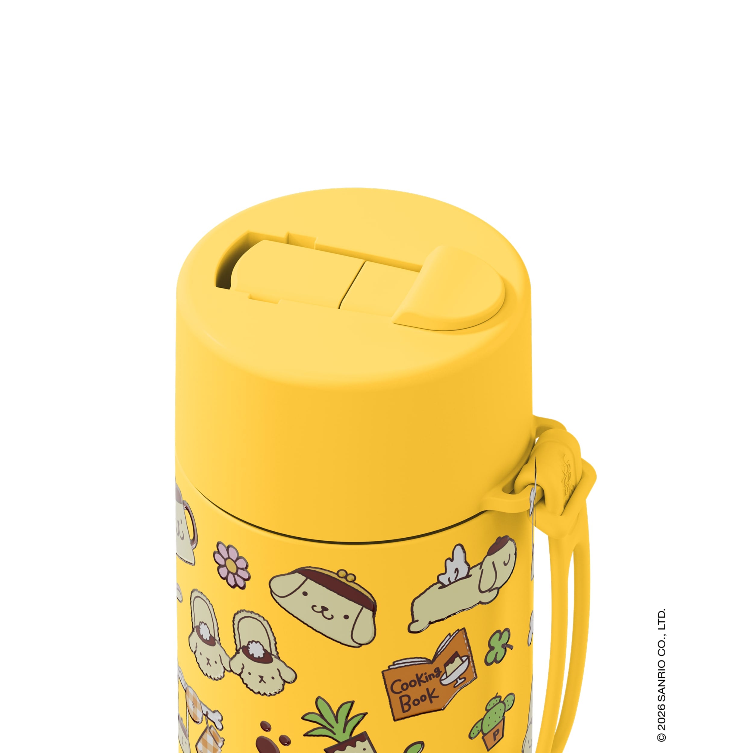 frank green 20oz Reusable Bottle PomPomPurin with Flip Straw Lid