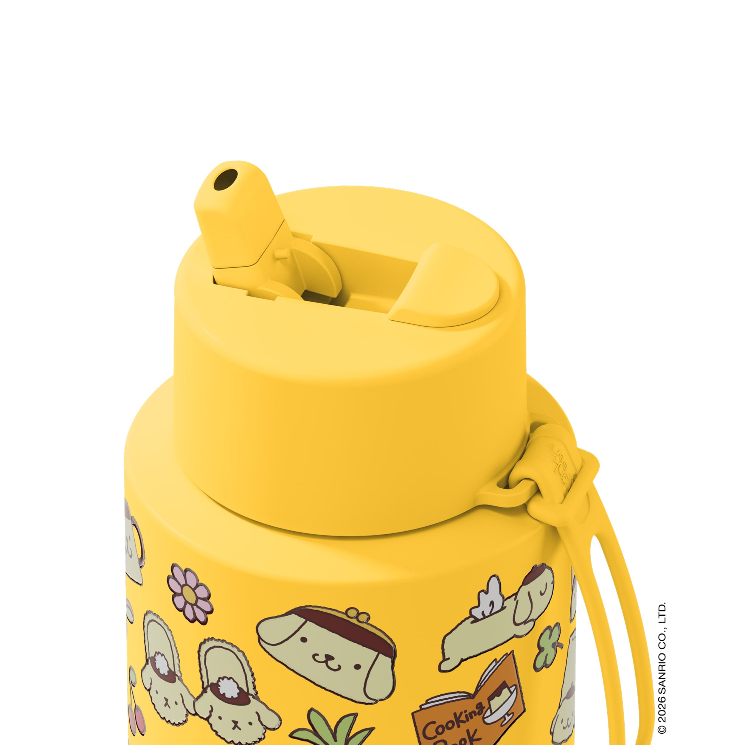 frank green 34oz Reusable Bottle PomPomPurin with Flip Straw Lid