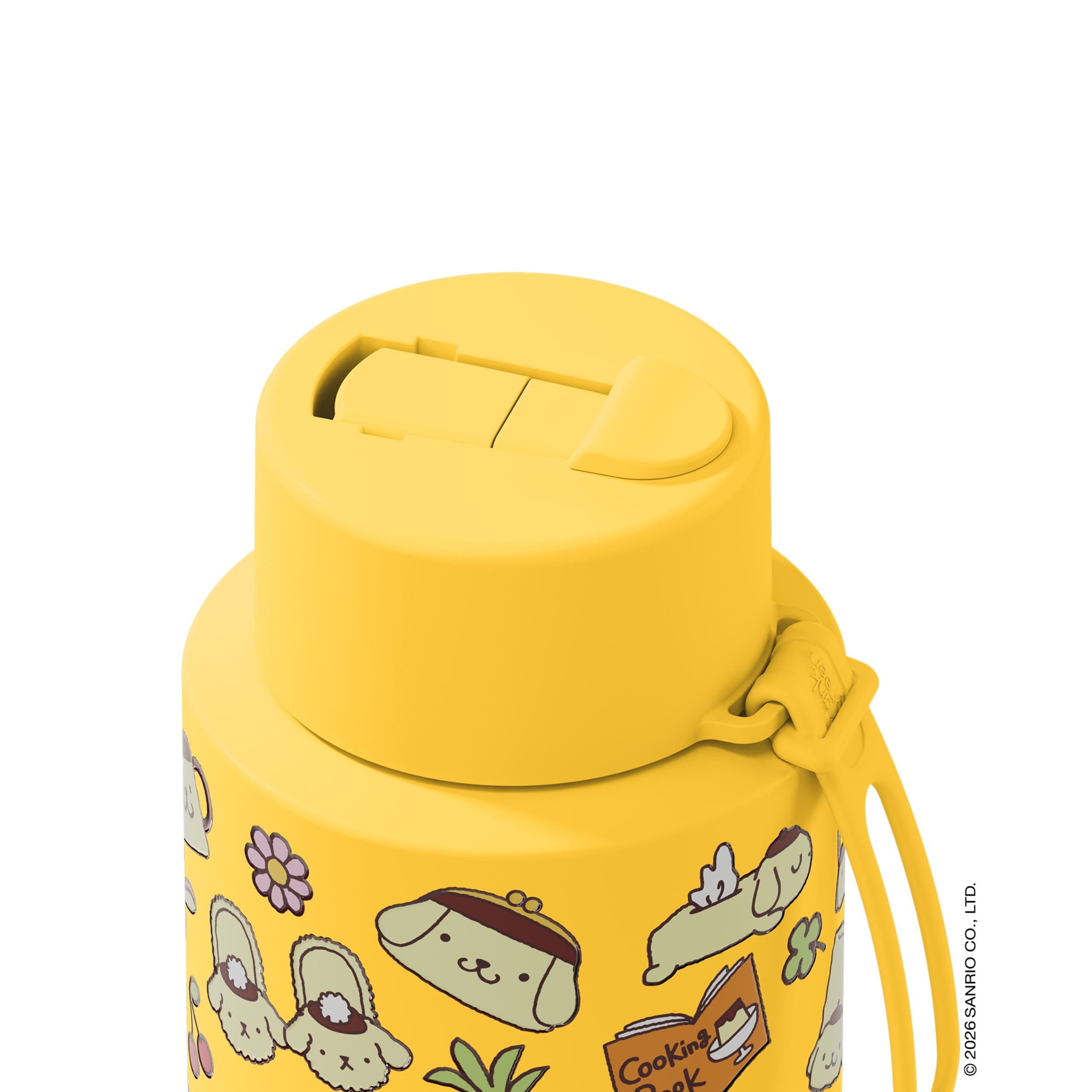 frank green 34oz Reusable Bottle PomPomPurin with Flip Straw Lid