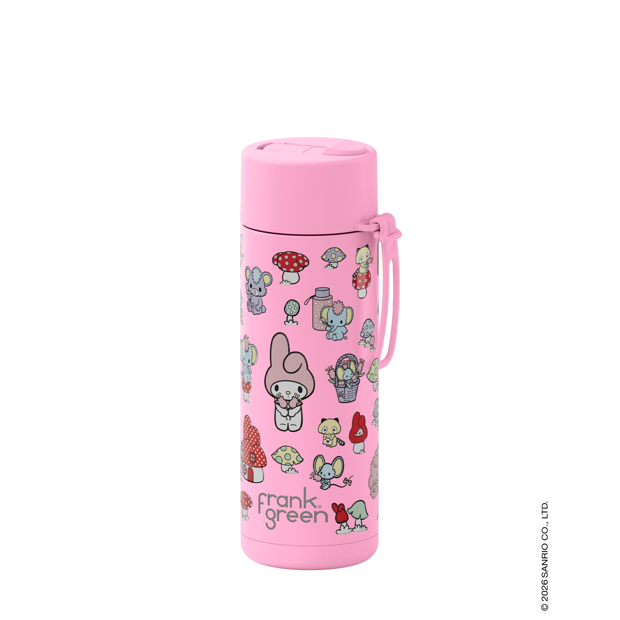frank green 20oz Reusable Bottle My Melody with Flip Straw Lid