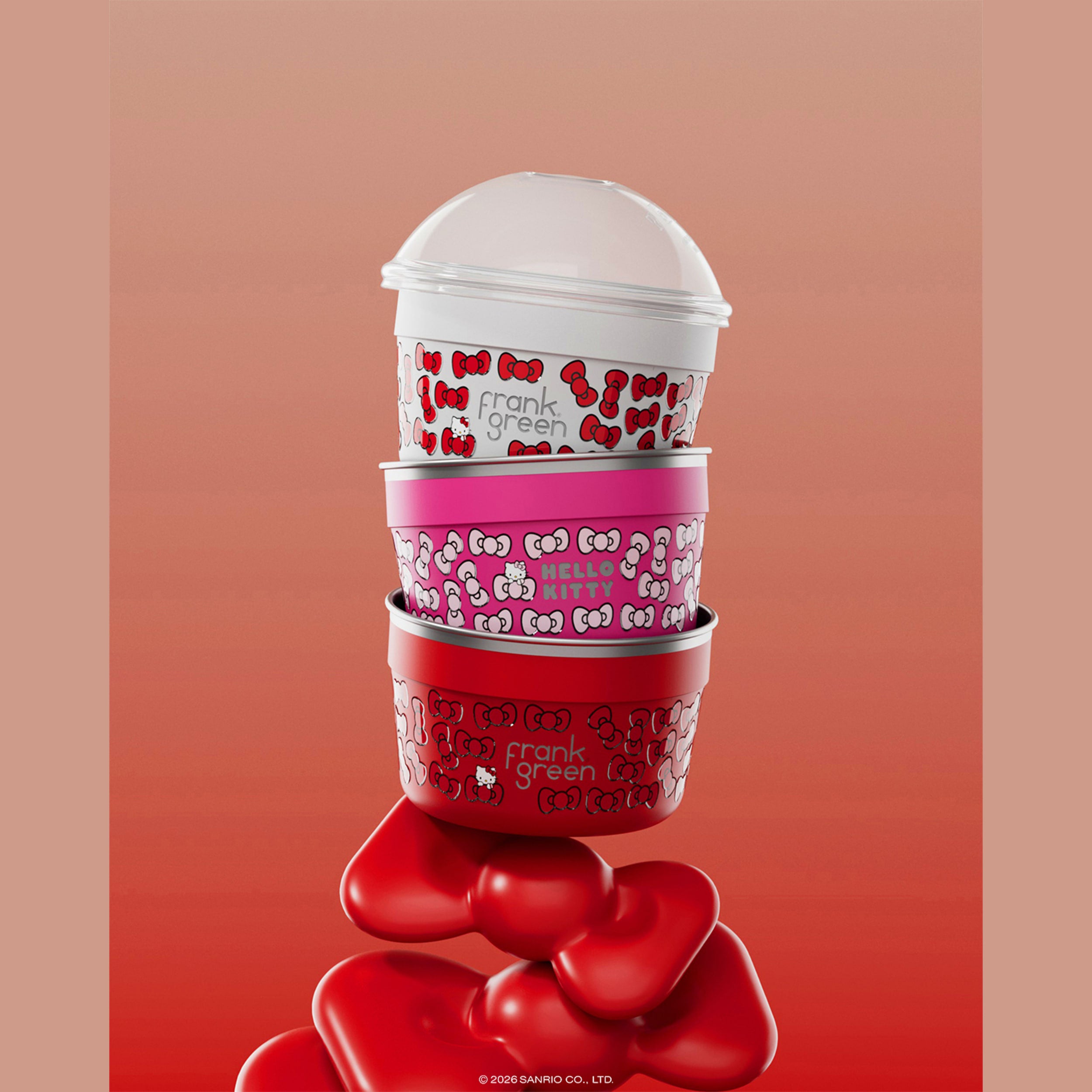 frank green 500ml Trio Pack Hello Kitty To Go Bowls