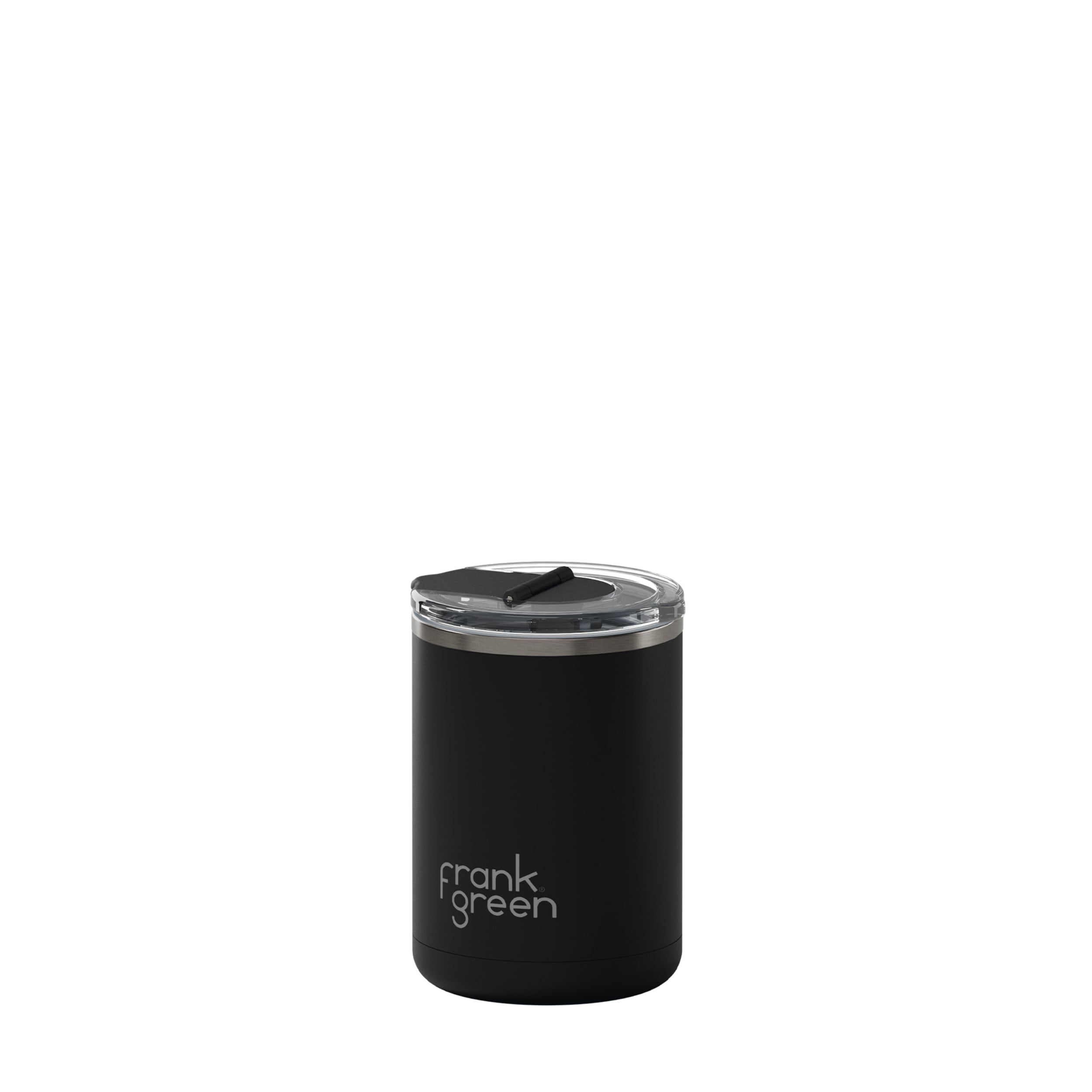 frank green 12oz Ceramic Coffee Cup with Hinged Screw Lid - Midnight