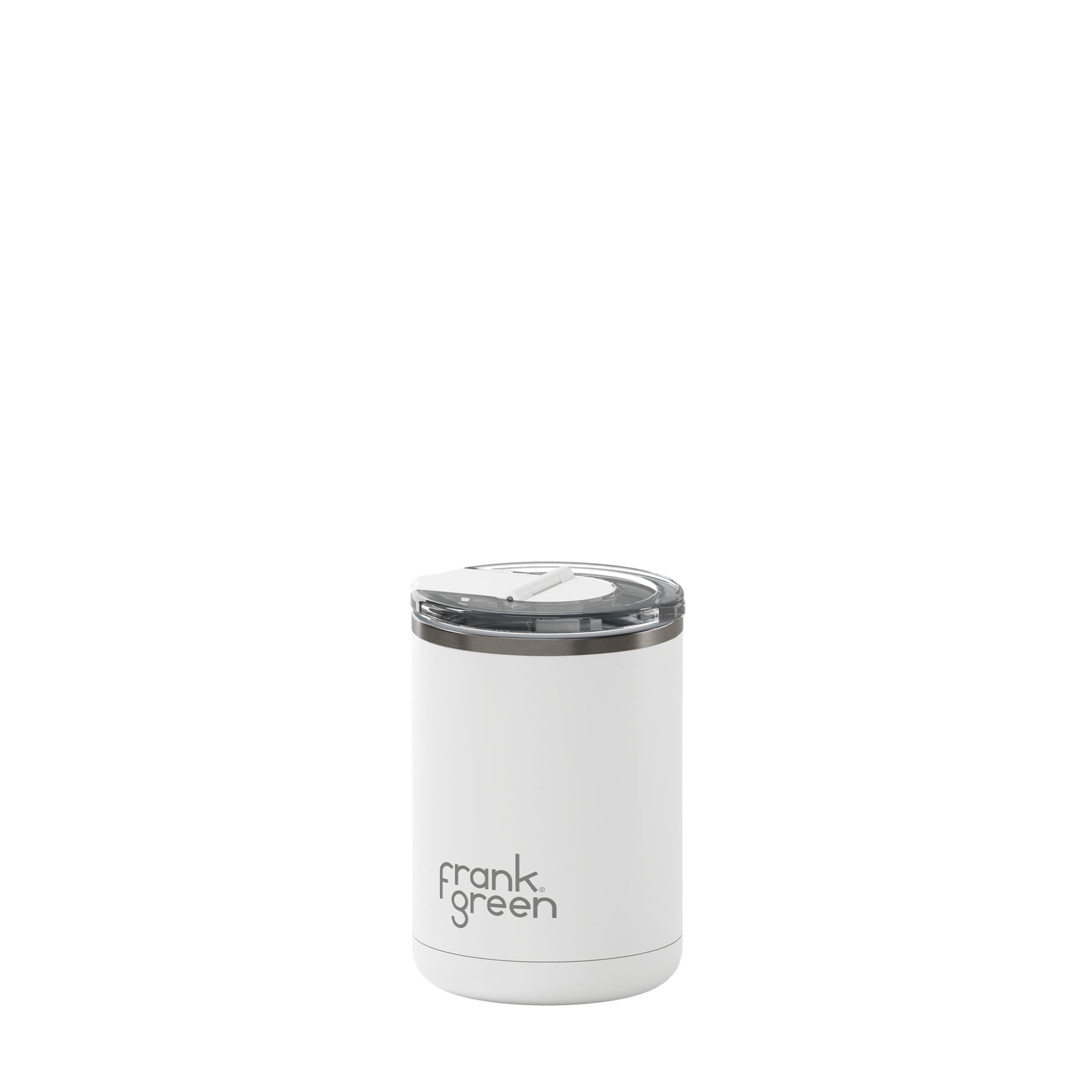 frank green 12oz Ceramic Coffee Cup with Hinged Screw Lid - Cloud