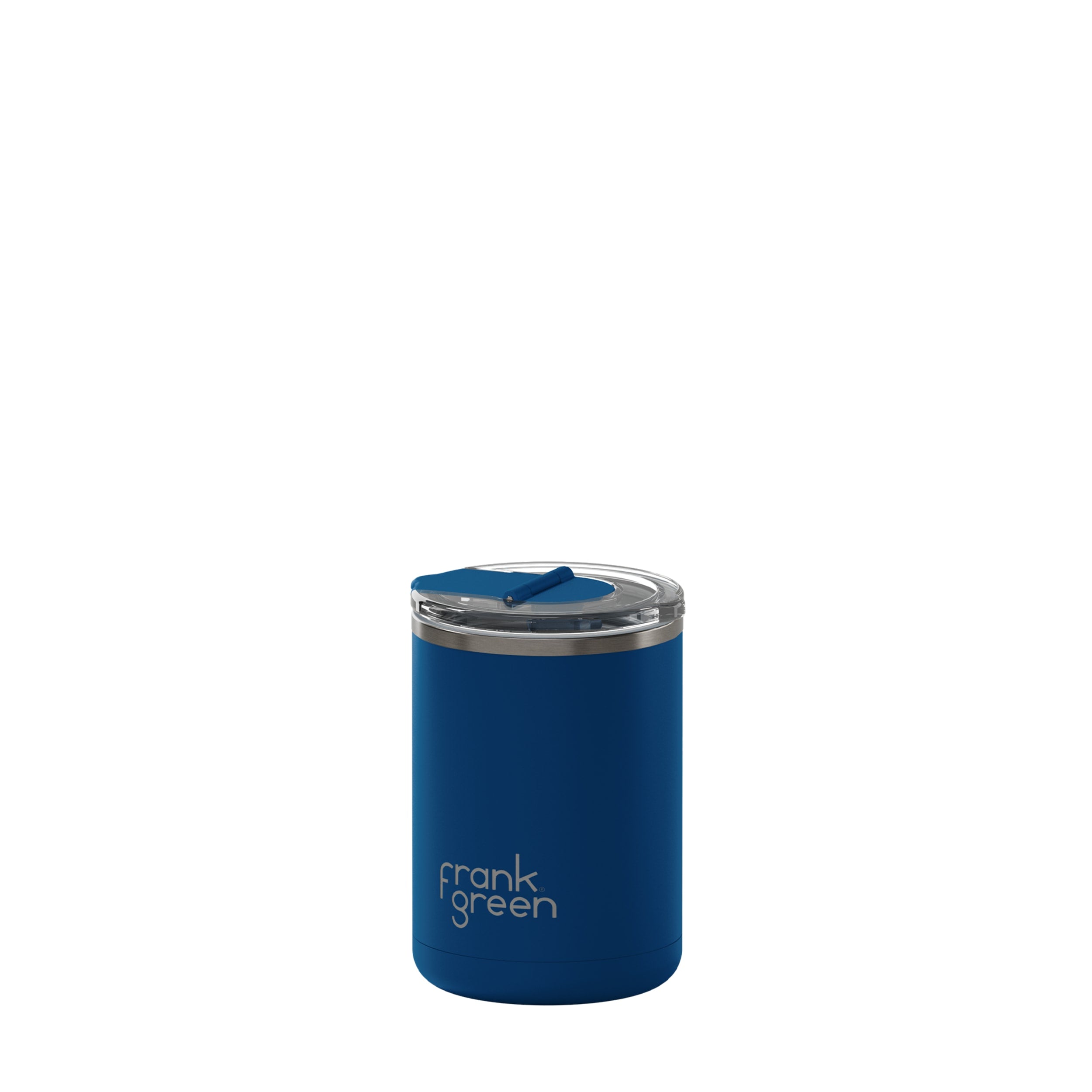 frank green 12oz Ceramic Coffee Cup with Hinged Screw Lid - Deep Ocean