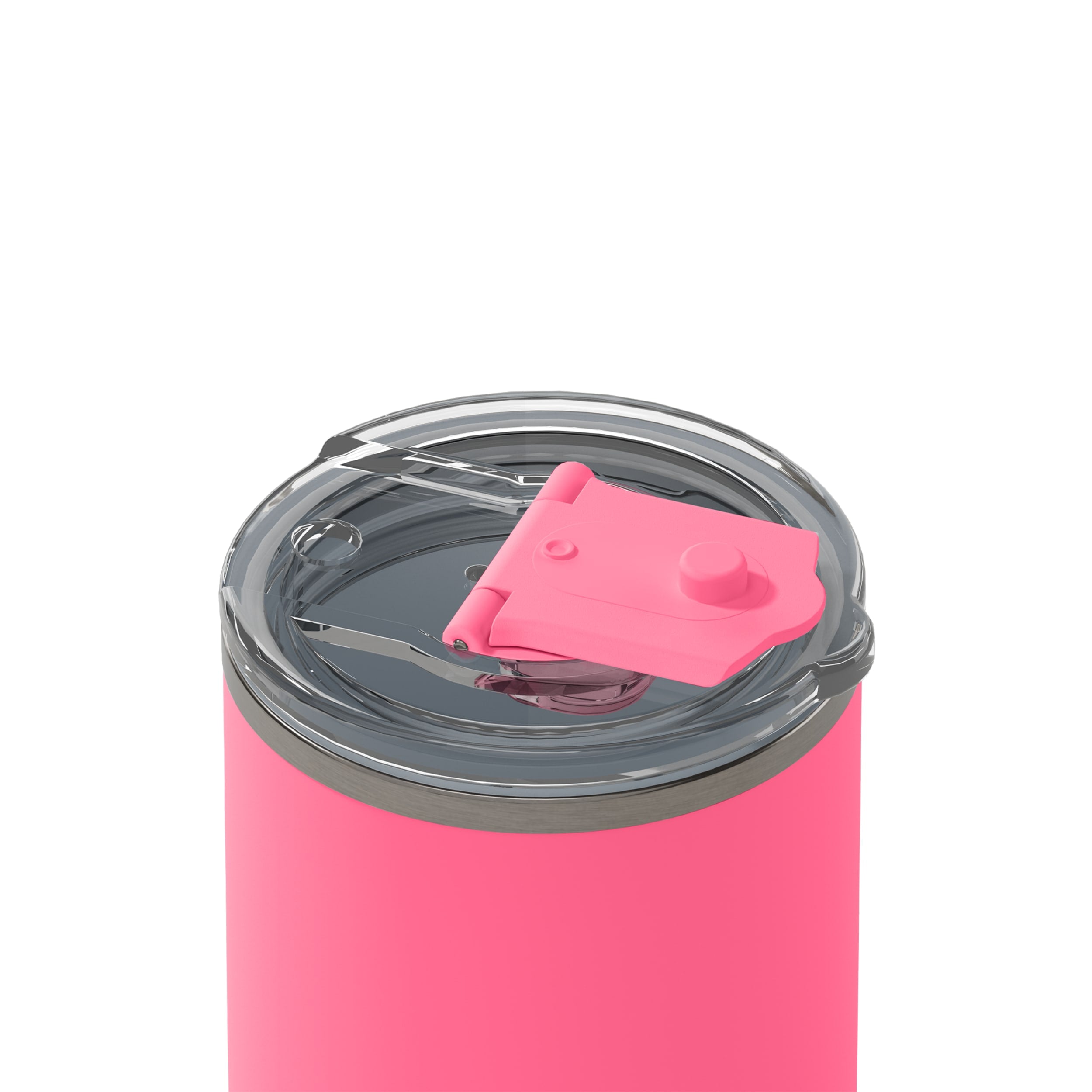 frank green 12oz Ceramic Coffee Cup with Hinged Screw Lid - Bubblegum Blast