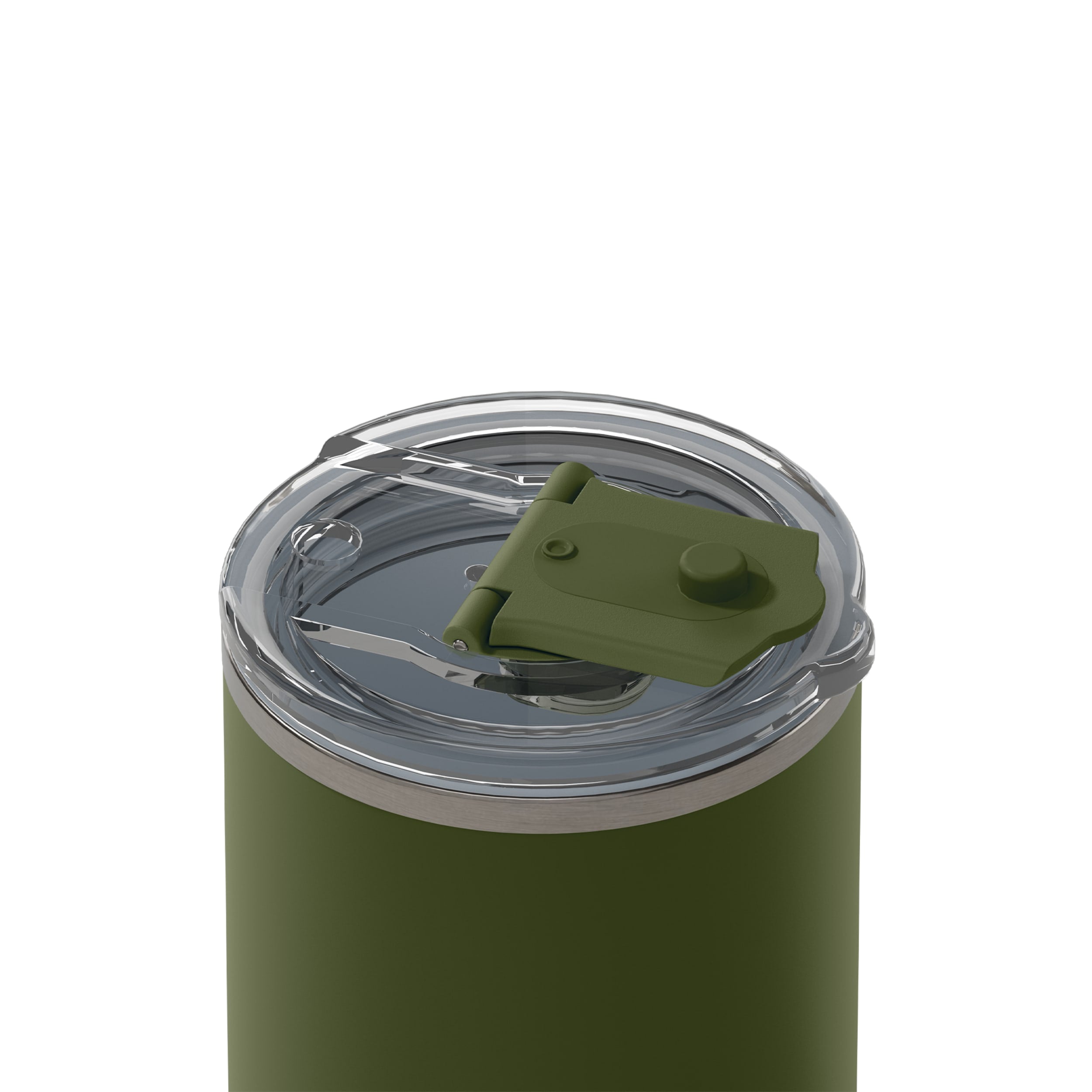 frank green 12oz Ceramic Coffee Cup with Hinged Screw Lid - Khaki
