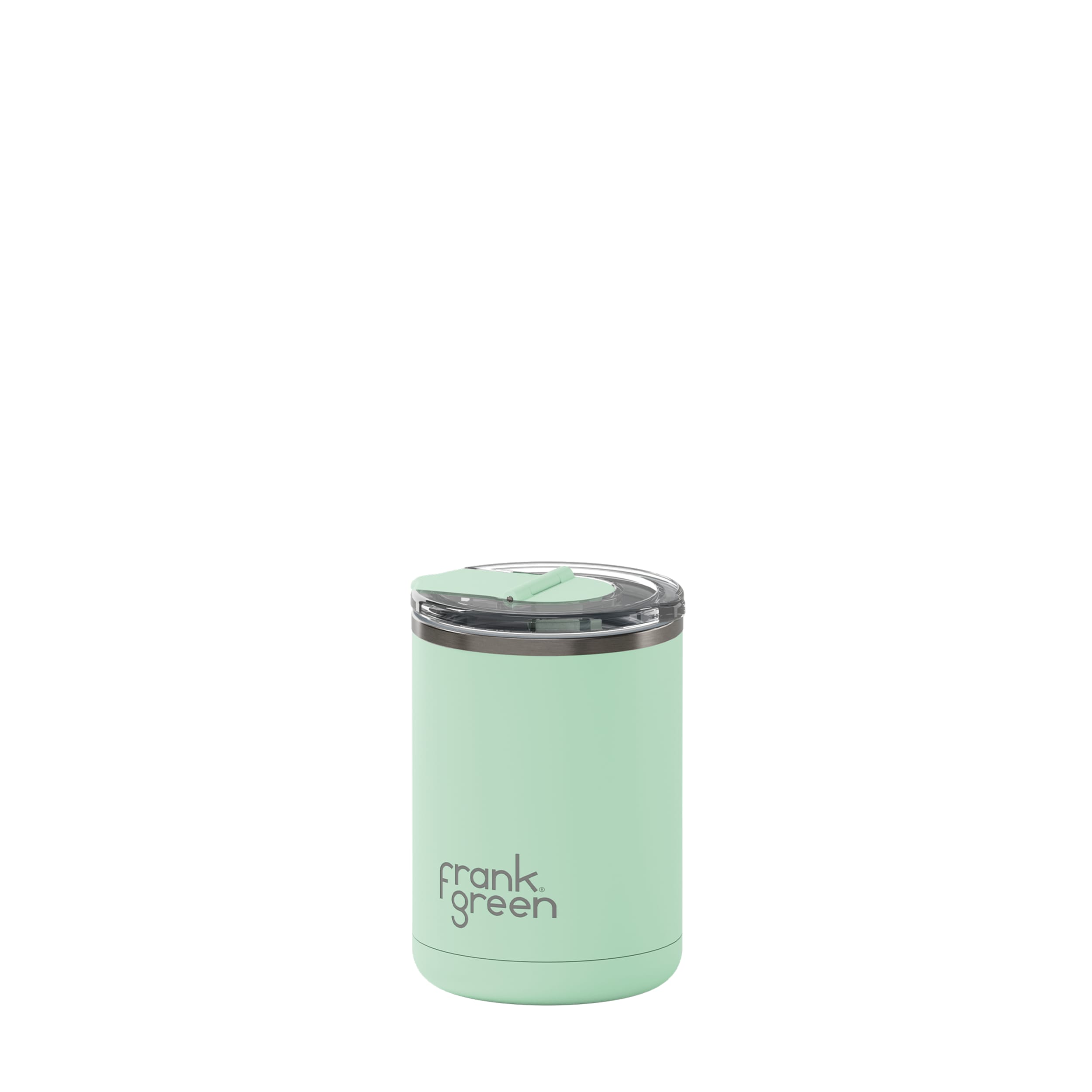frank green 12oz Ceramic Coffee Cup with Hinged Screw Lid - Mint Gelato
