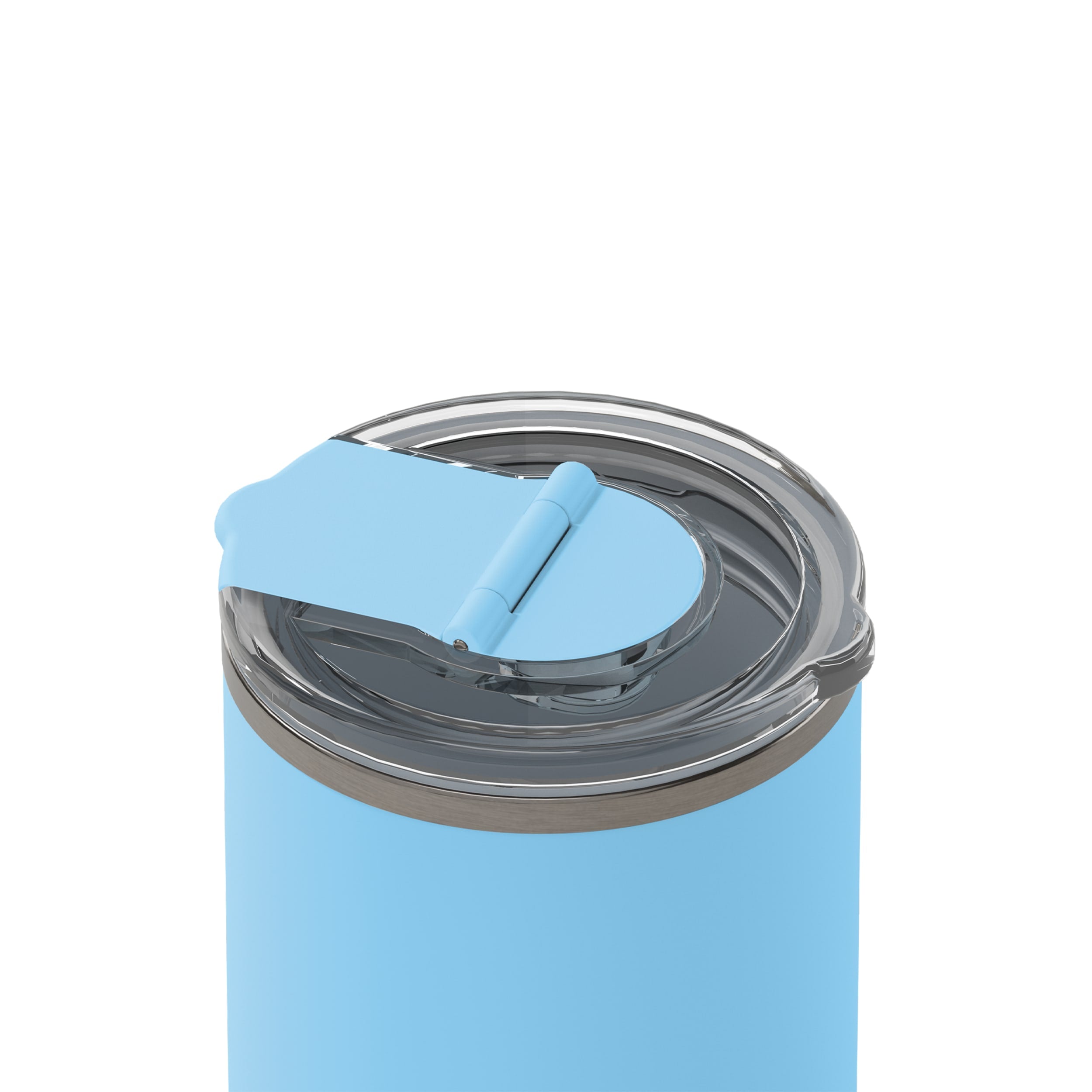 frank green 12oz Ceramic Coffee Cup with Hinged Screw Lid - Sky Blue