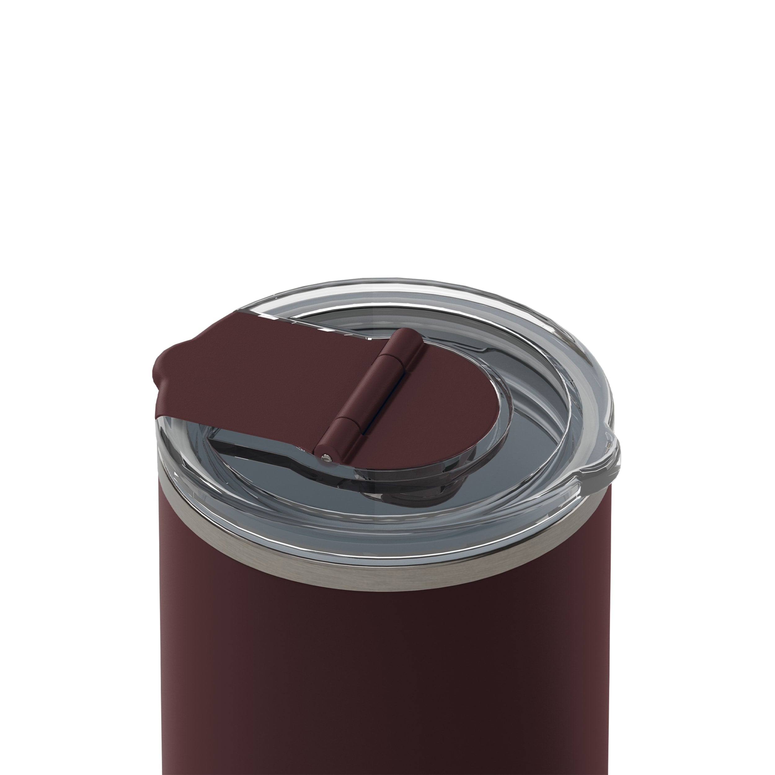 frank green 12oz Ceramic Coffee Cup with Hinged Screw Lid - Chocolate