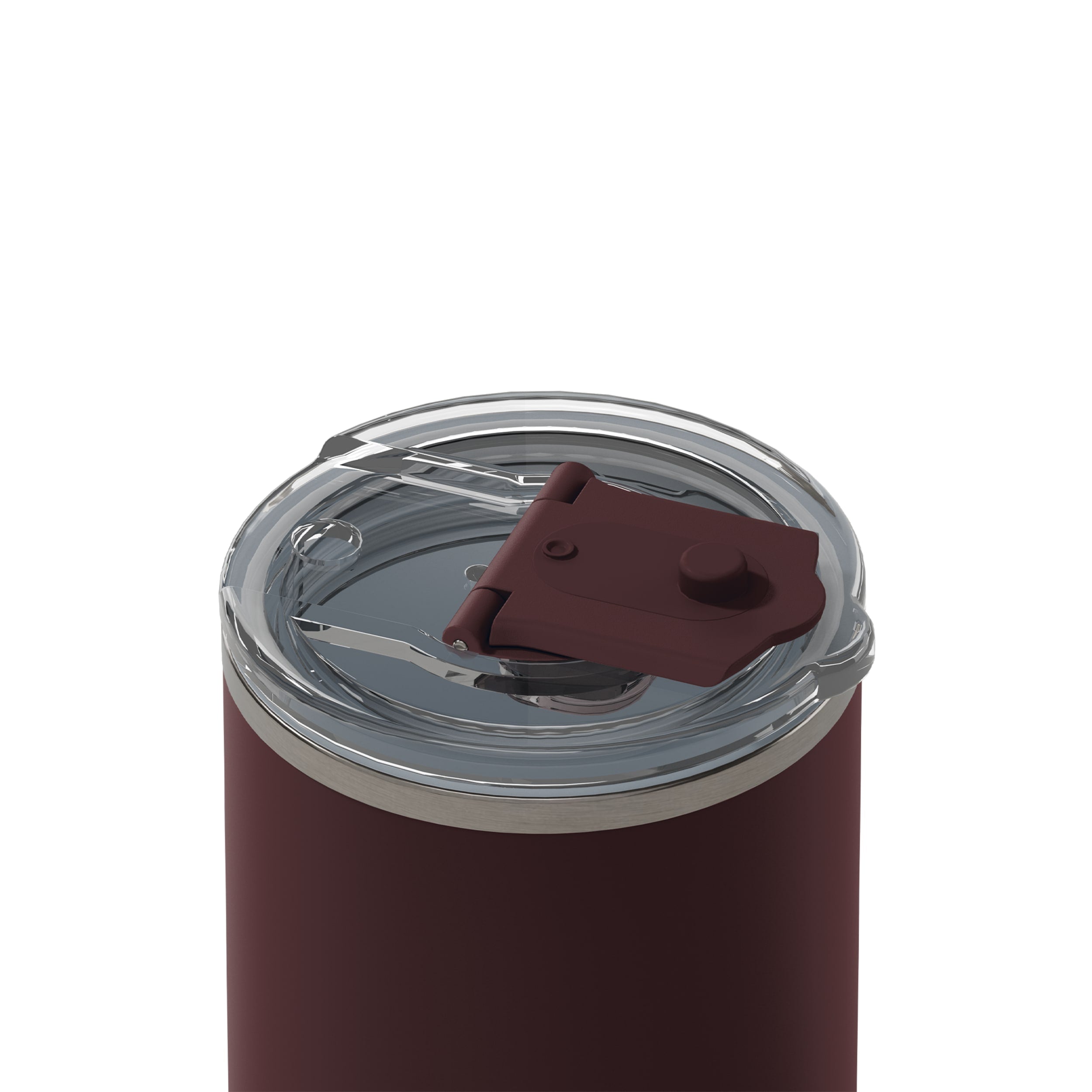 frank green 12oz Ceramic Coffee Cup with Hinged Screw Lid - Chocolate