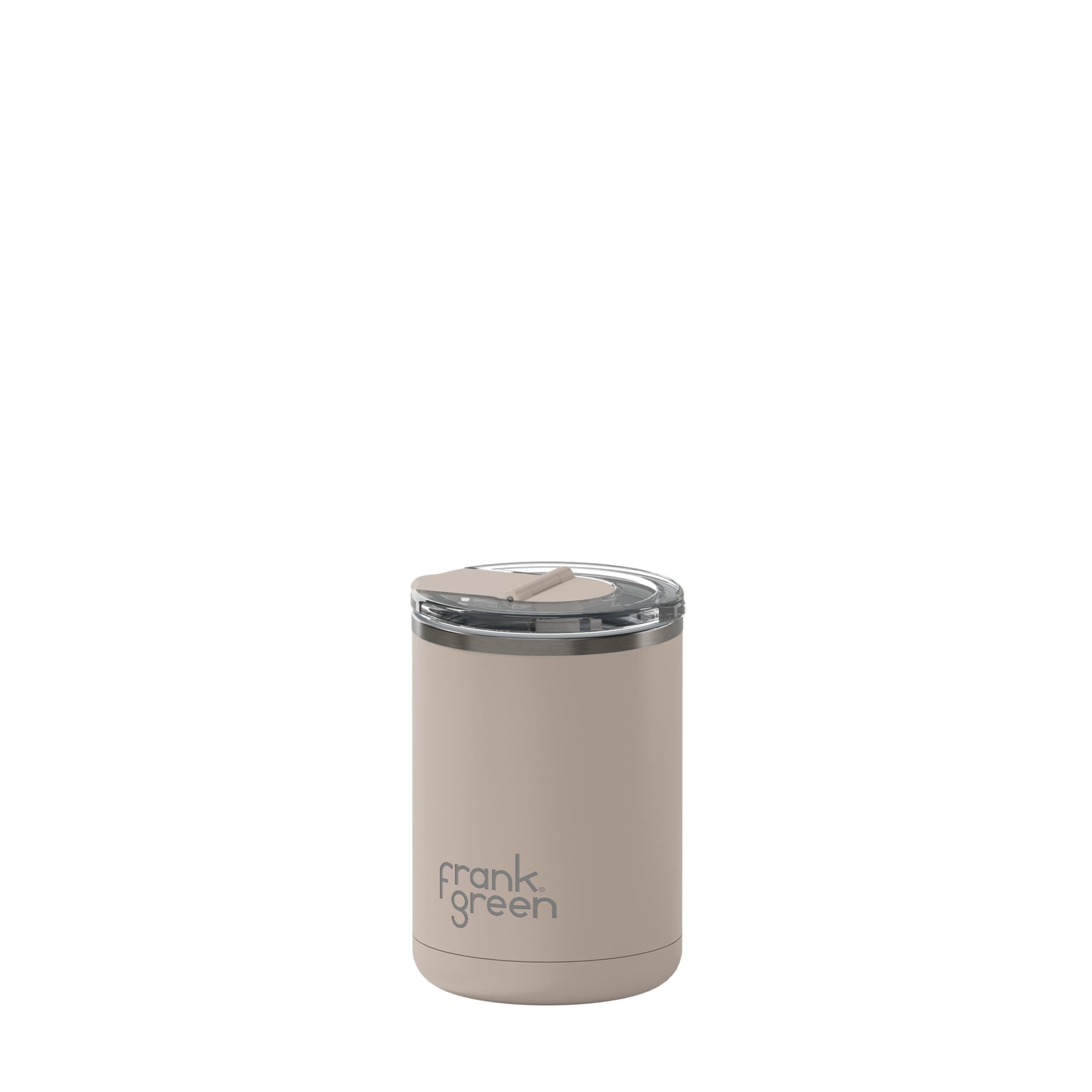 frank green 12oz Ceramic Coffee Cup with Hinged Screw Lid - Moon Dust