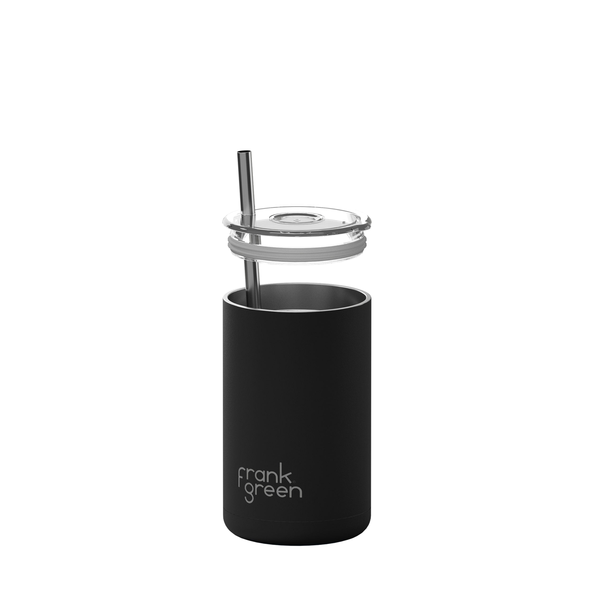 frank green 15oz Iced Coffee Cup with Straw - Midnight