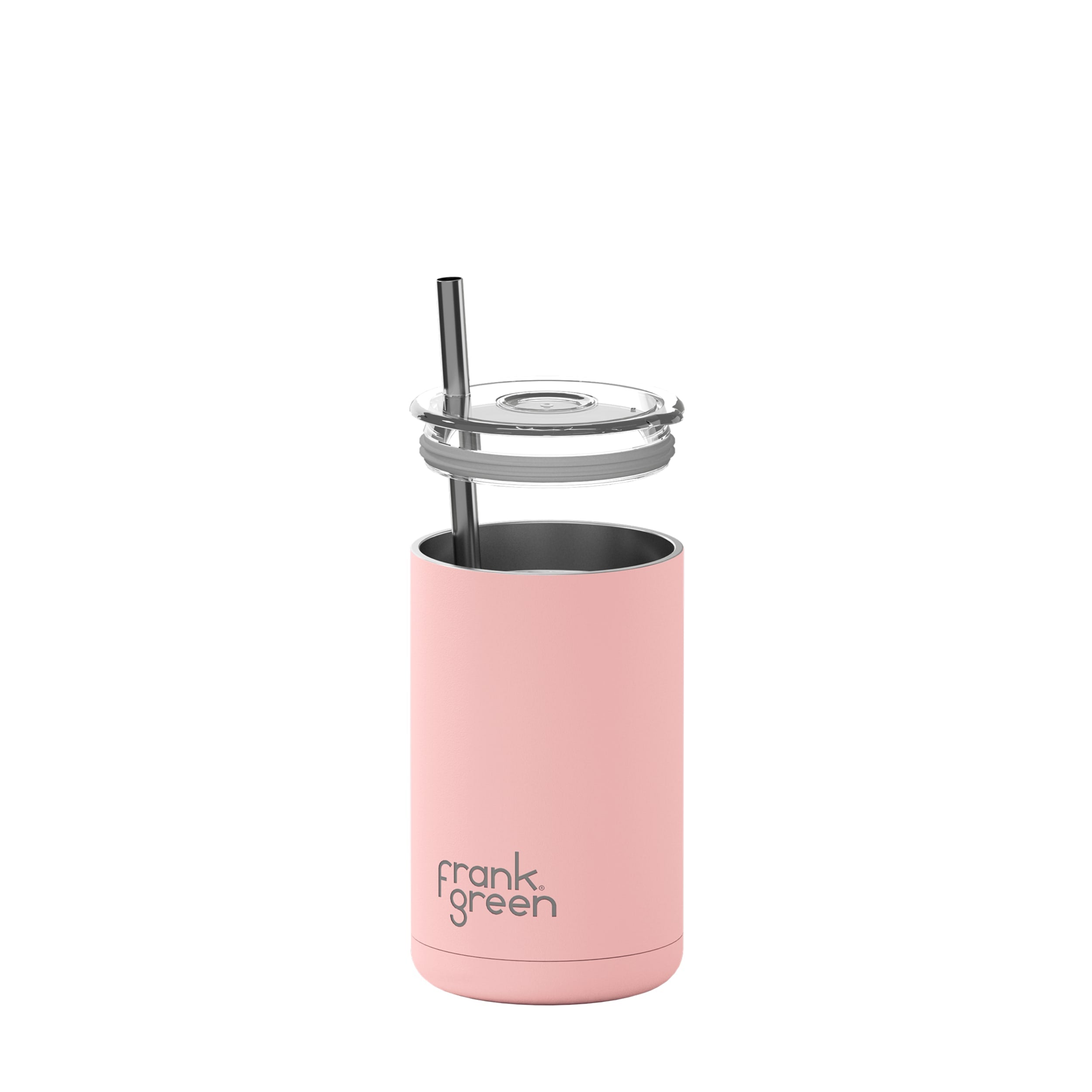 frank green 15oz Iced Coffee Cup with Straw - Blushed