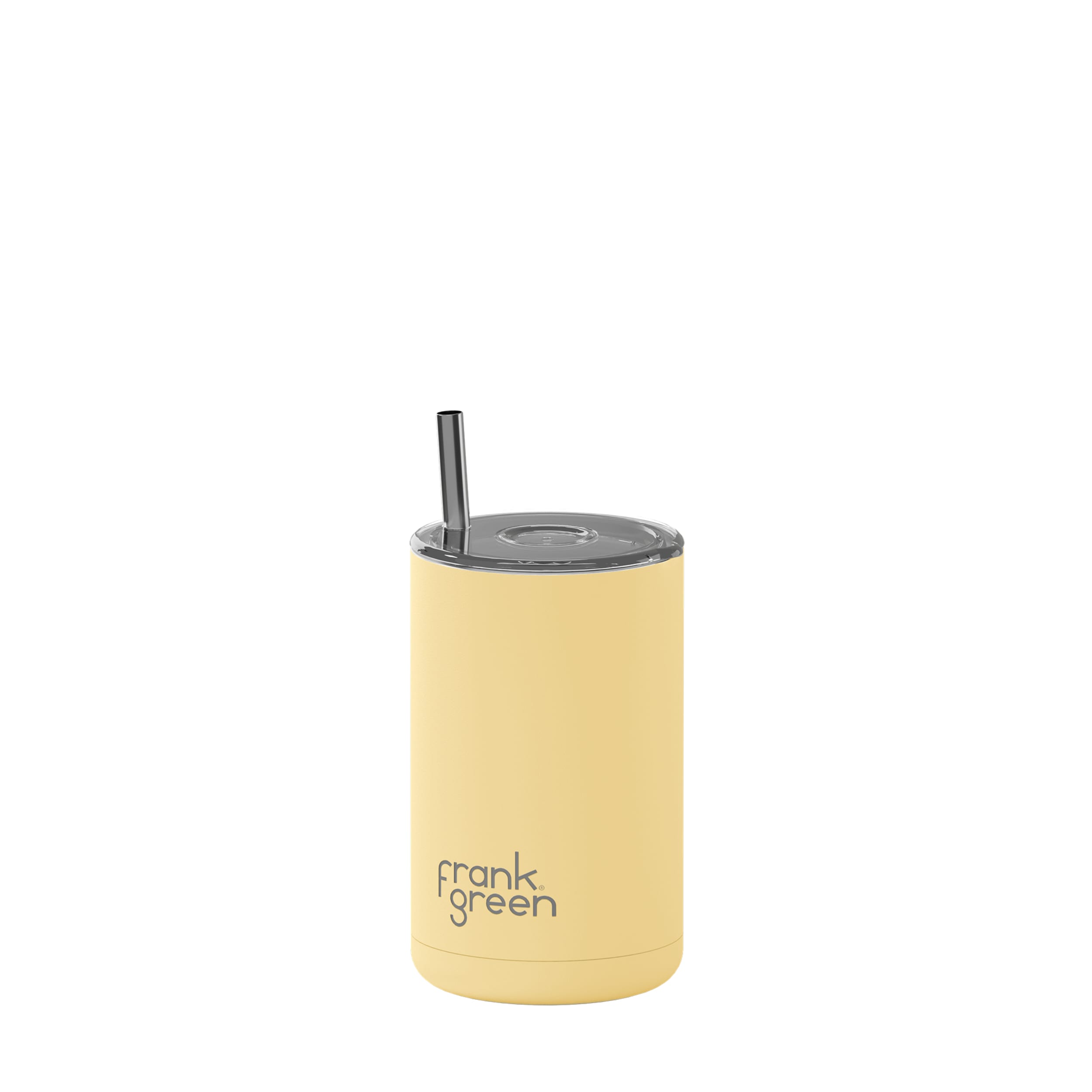 frank green 15oz Iced Coffee Cup with Straw - Buttermilk