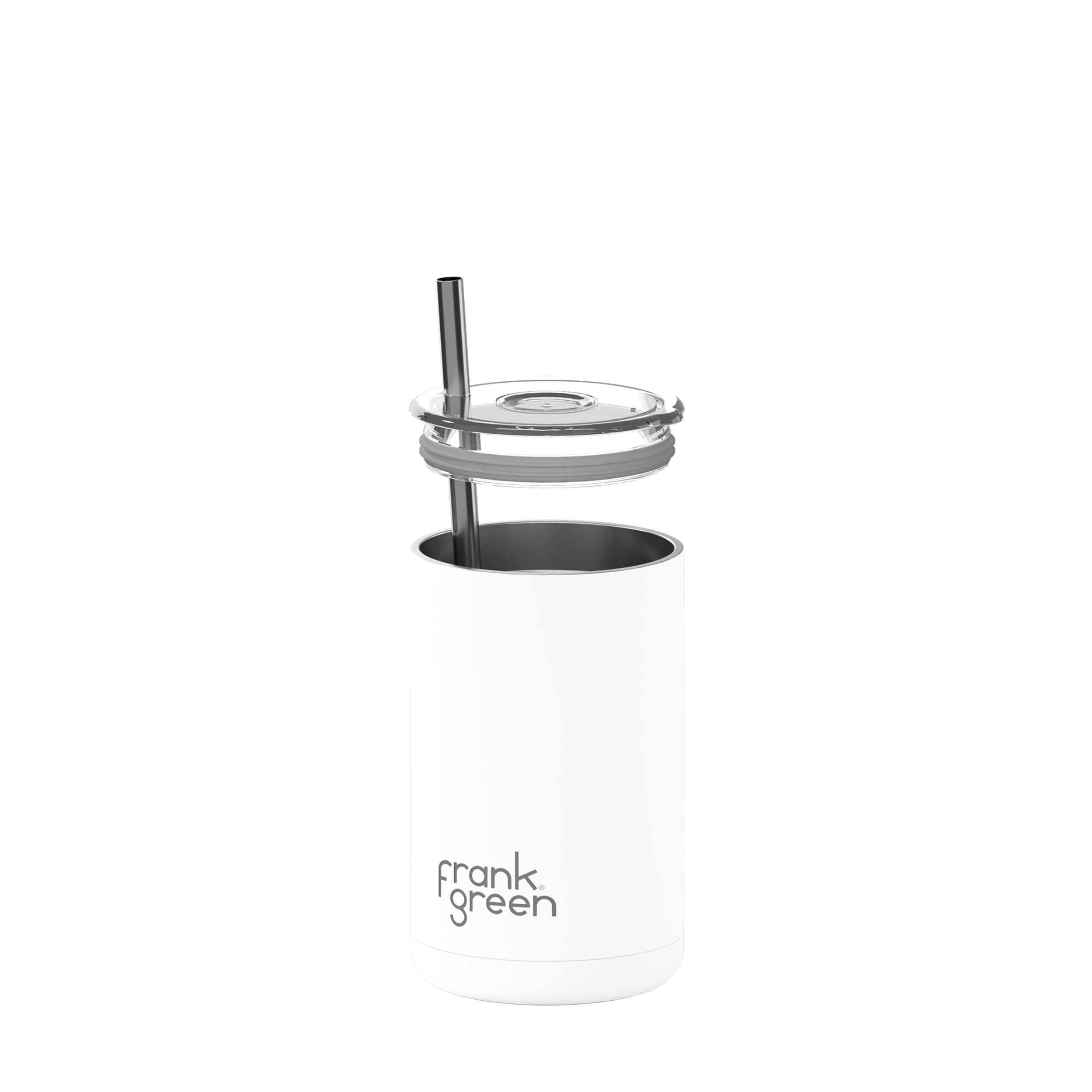 frank green 15oz Iced Coffee Cup with Straw - Cloud