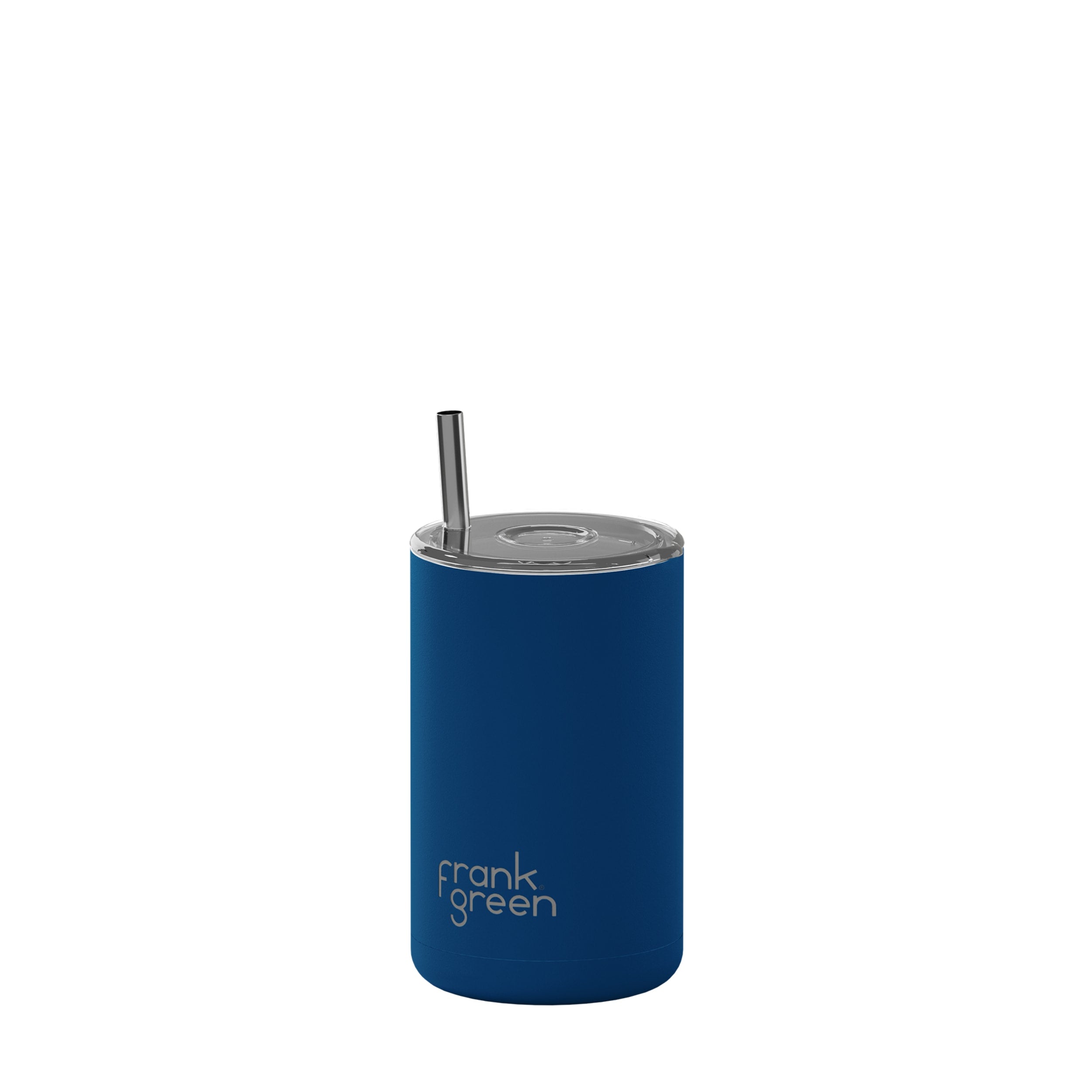 frank green 15oz Iced Coffee Cup with Straw - Deep Ocean