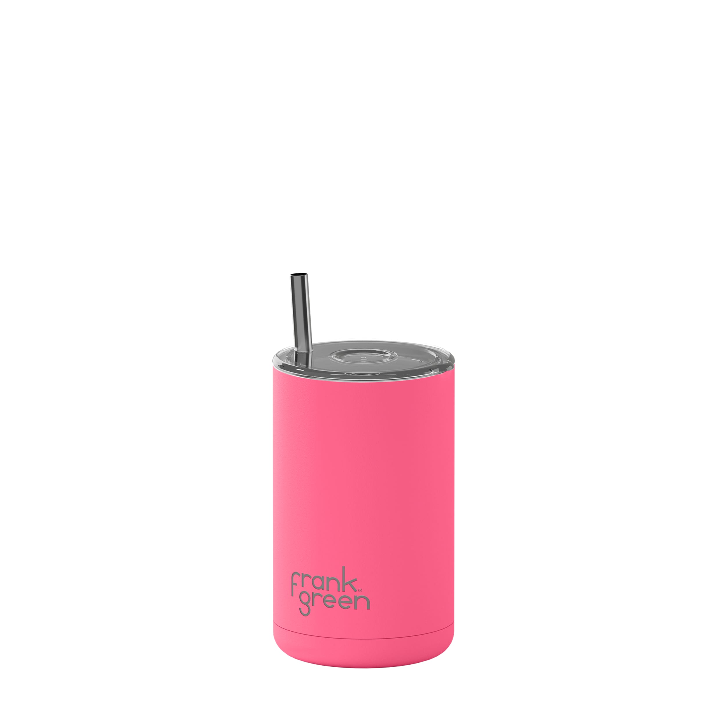 frank green 15oz Iced Coffee Cup with Straw - Bubblegum