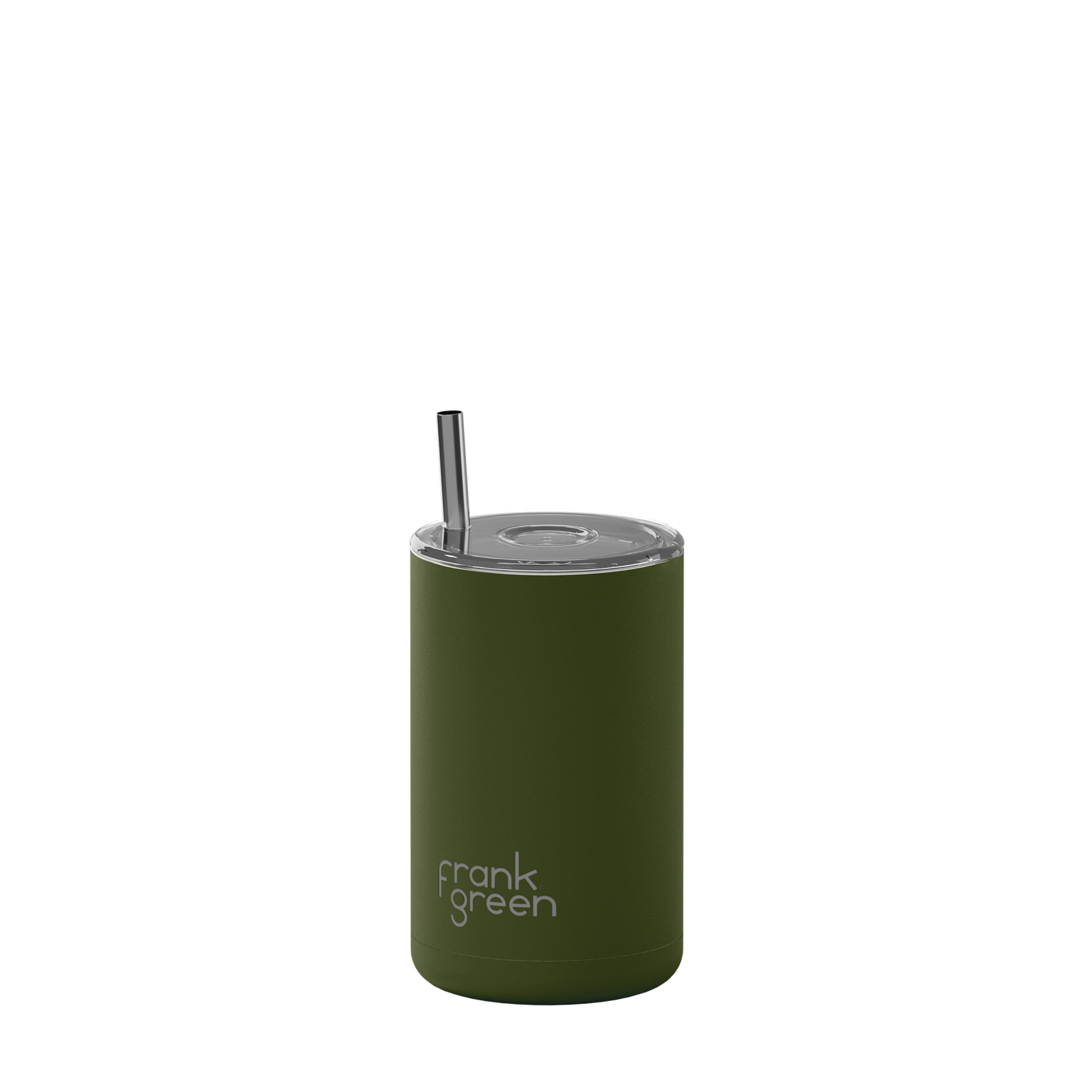 frank green 15oz Iced Coffee Cup with Straw - Khaki