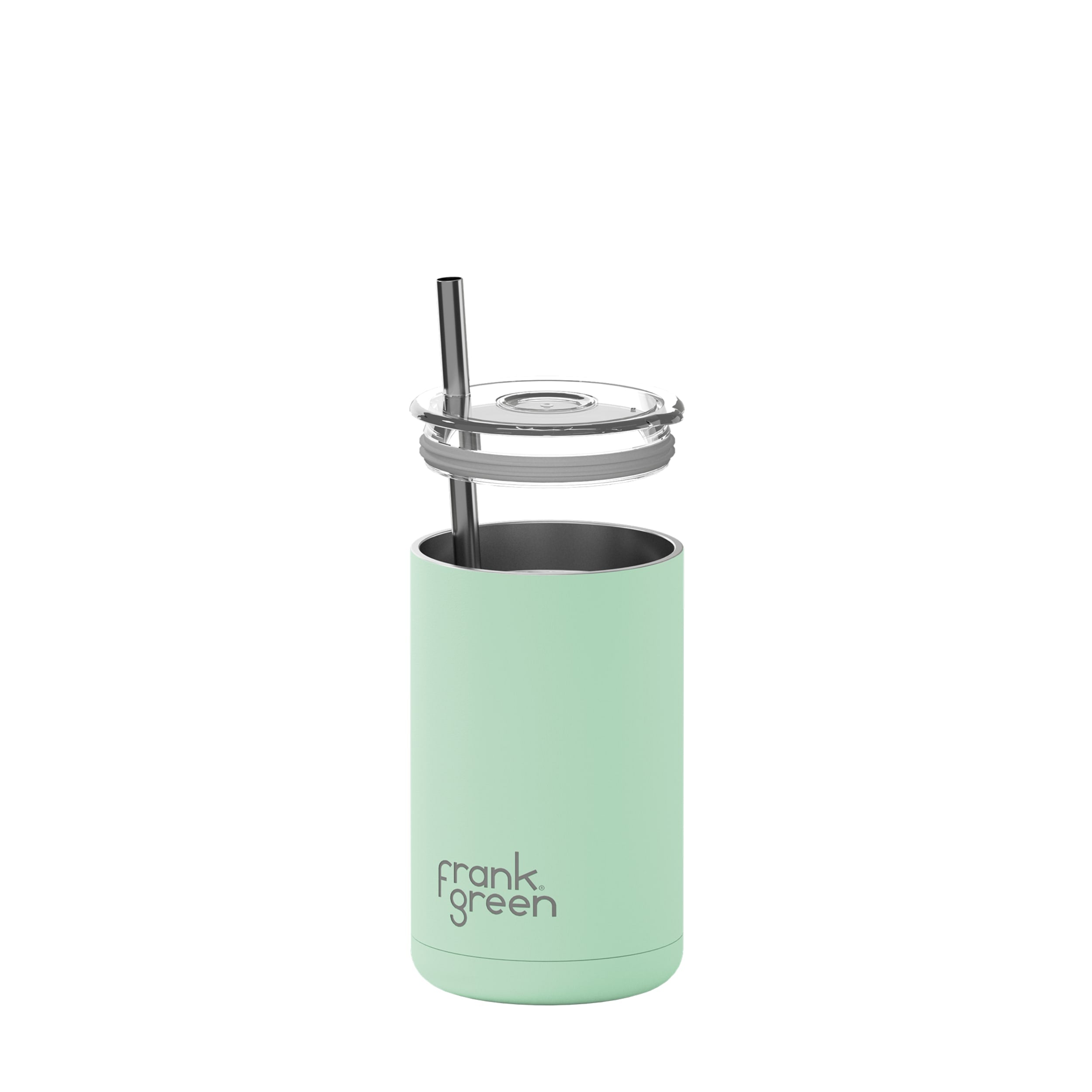 frank green 15oz Iced Coffee Cup with Straw - Mint Gelato