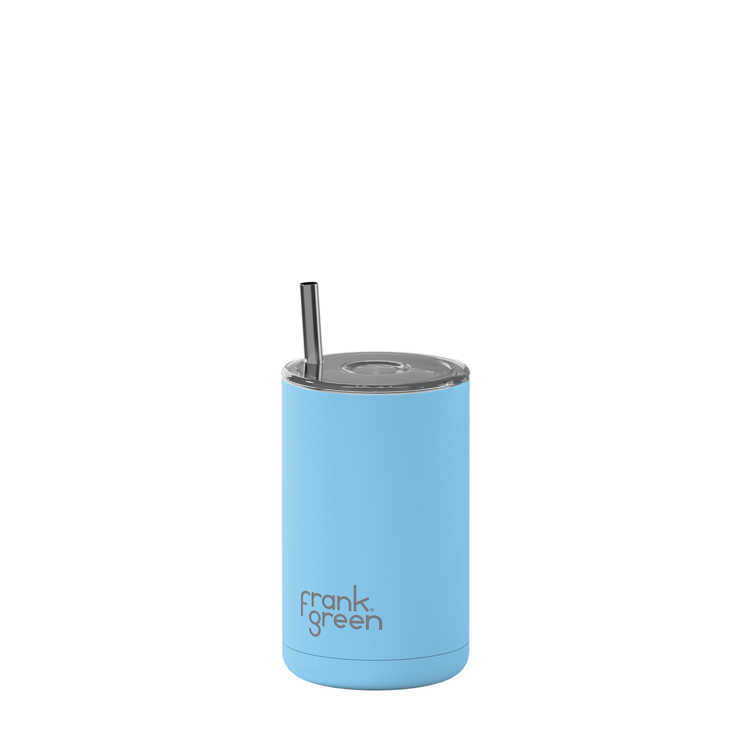 frank green 15oz Iced Coffee Cup with Straw - Sky Blue