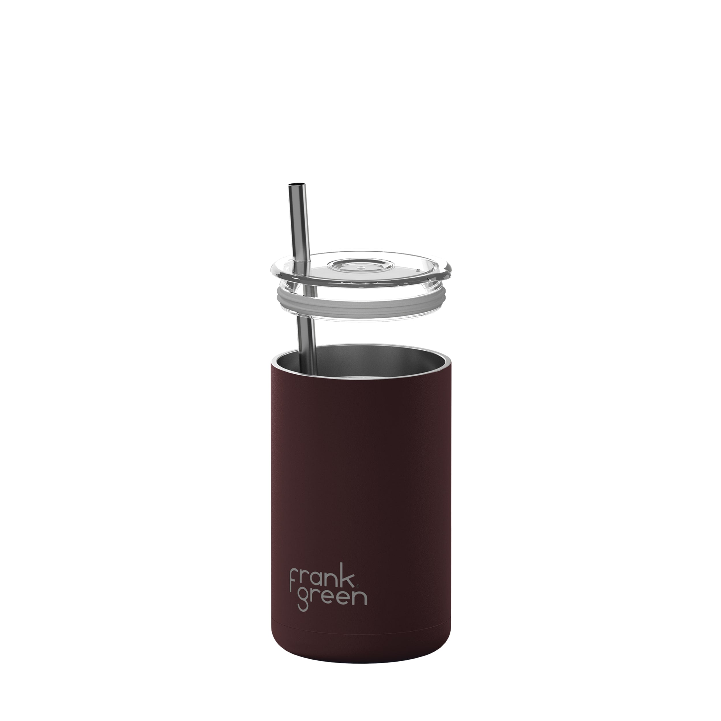 frank green Iced Coffee Cup with Straw - Chocolate