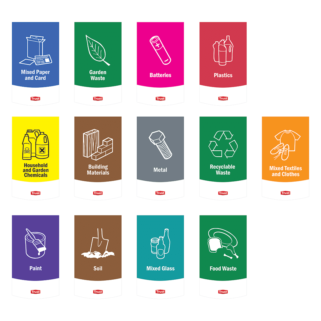 Trust Commercial Label Kit For 1211/1213 (Set Of 13)