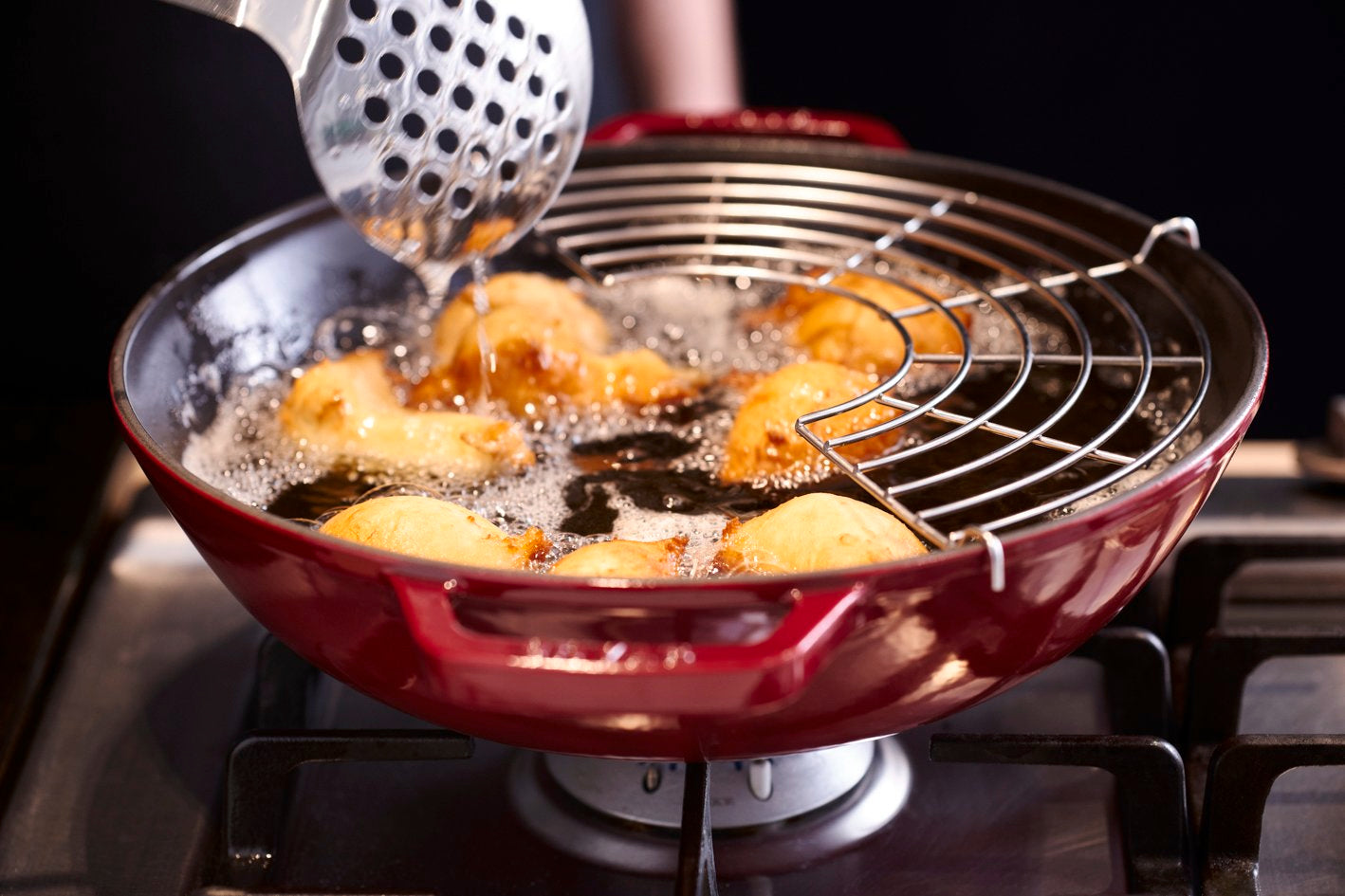 Staub Wok - 37cm Cherry Red