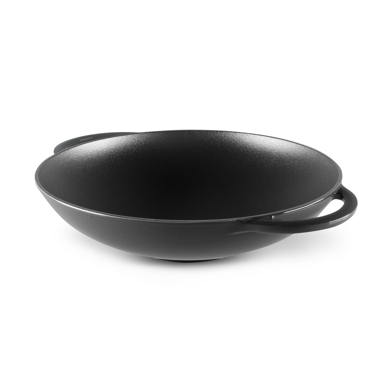 Chasseur Wok with Glass Lid 37cm/4.5L - Matte Black