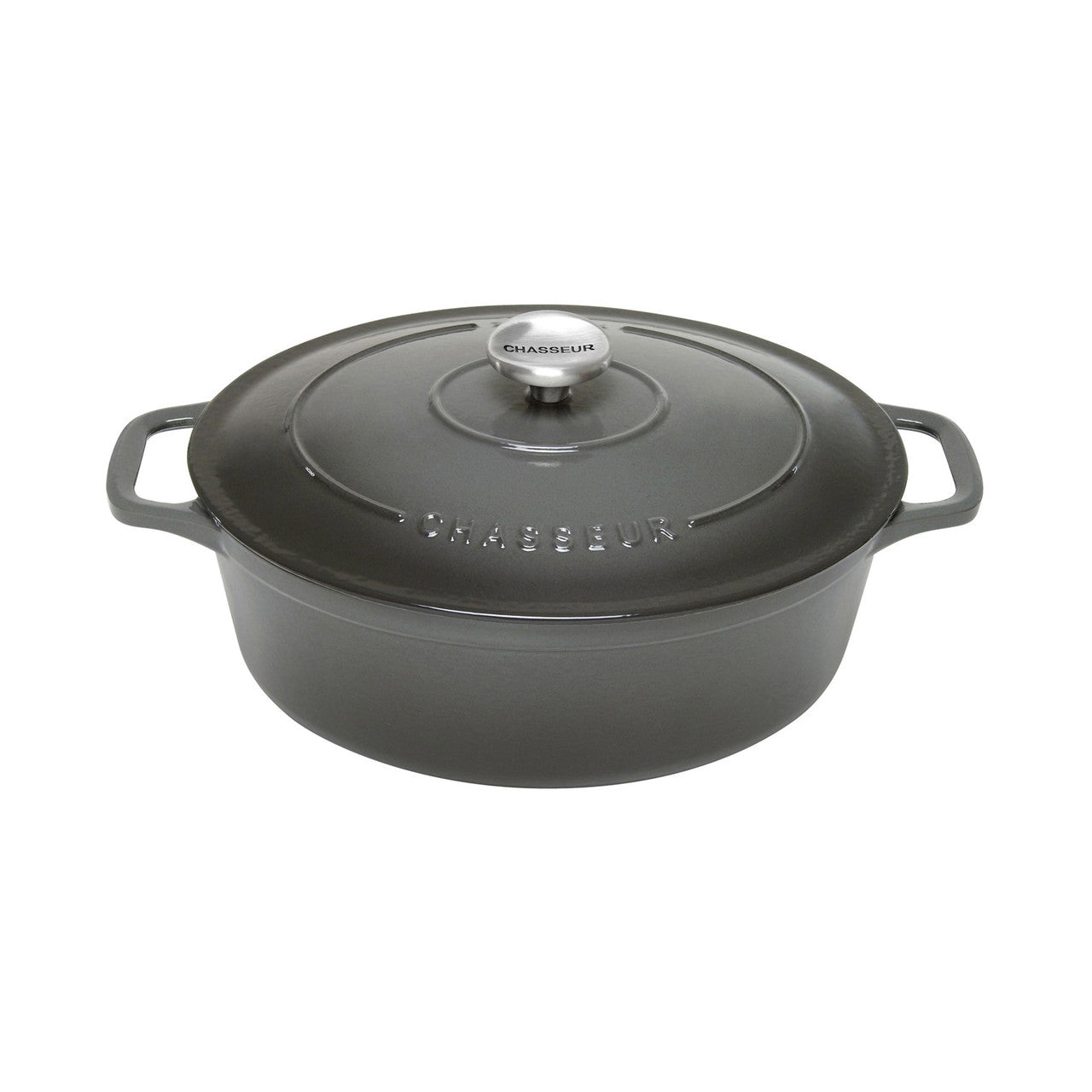Chasseur Oval French Oven 27cm/4L - Caviar