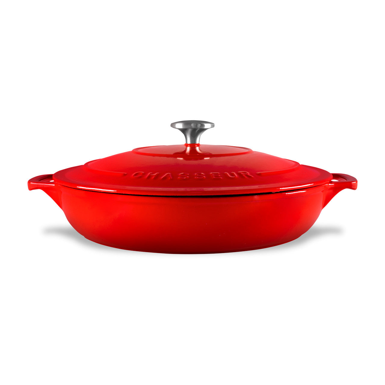 Chasseur Low Round Casserole 30cm/2.5L - Inferno Red
