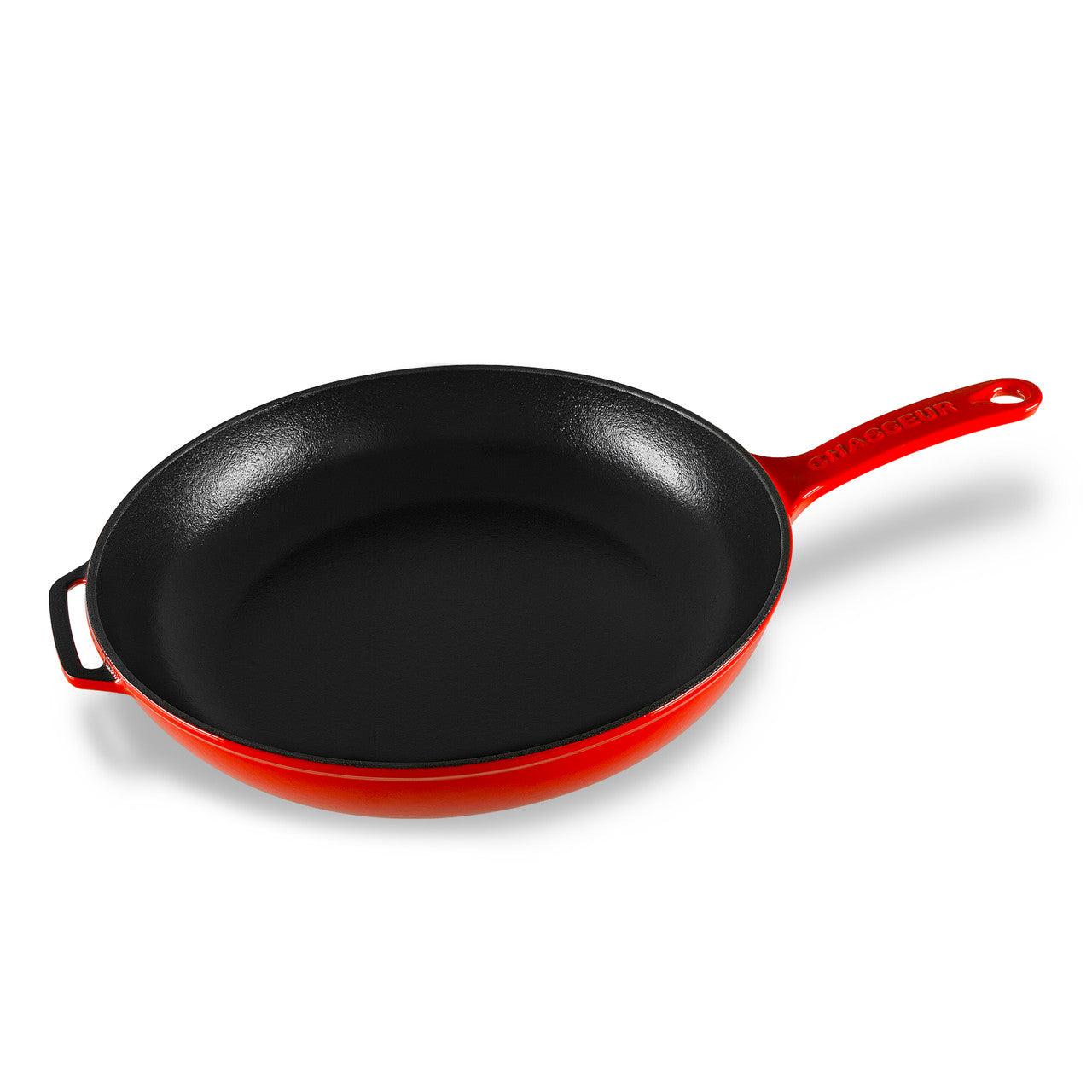 Chasseur Frypan 28cm with Cast Handle - Inferno Red