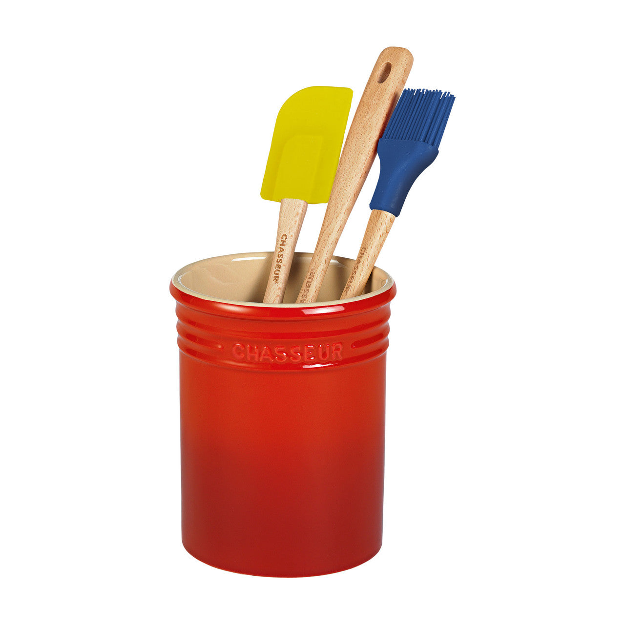 Chasseur La Cuisson Utensil Jar 17 x 14cm/2.2L - Red