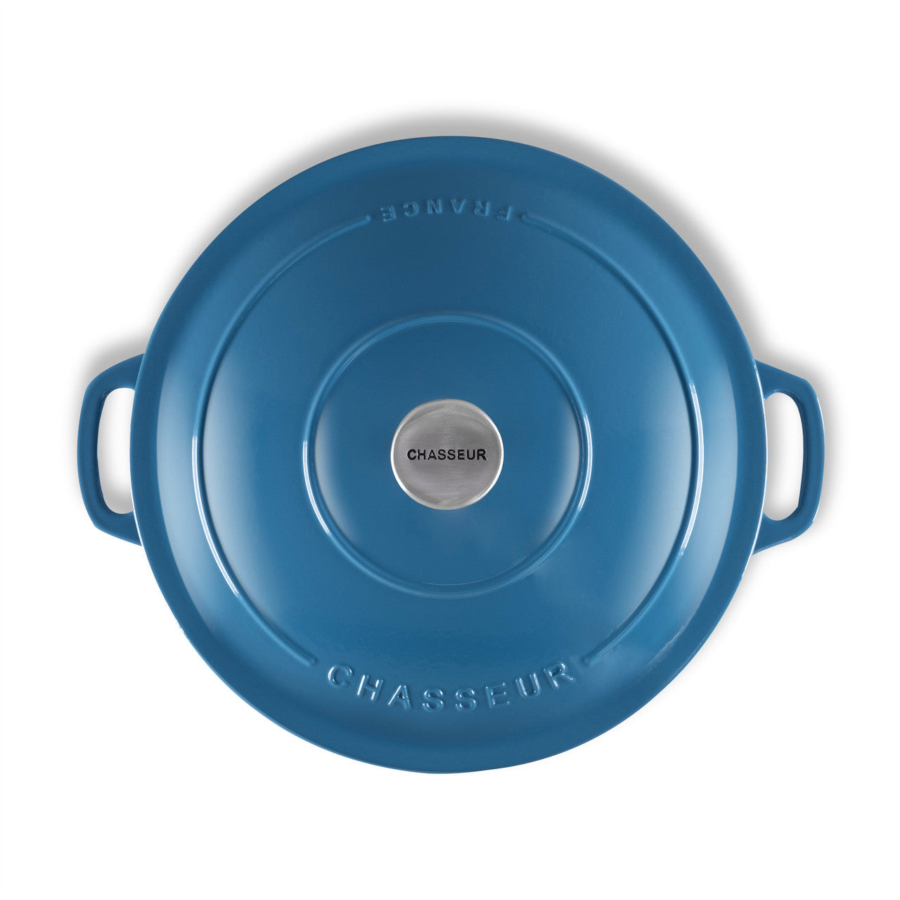 Chasseur Low Round Casserole 30cm/2.5L - Sky Blue