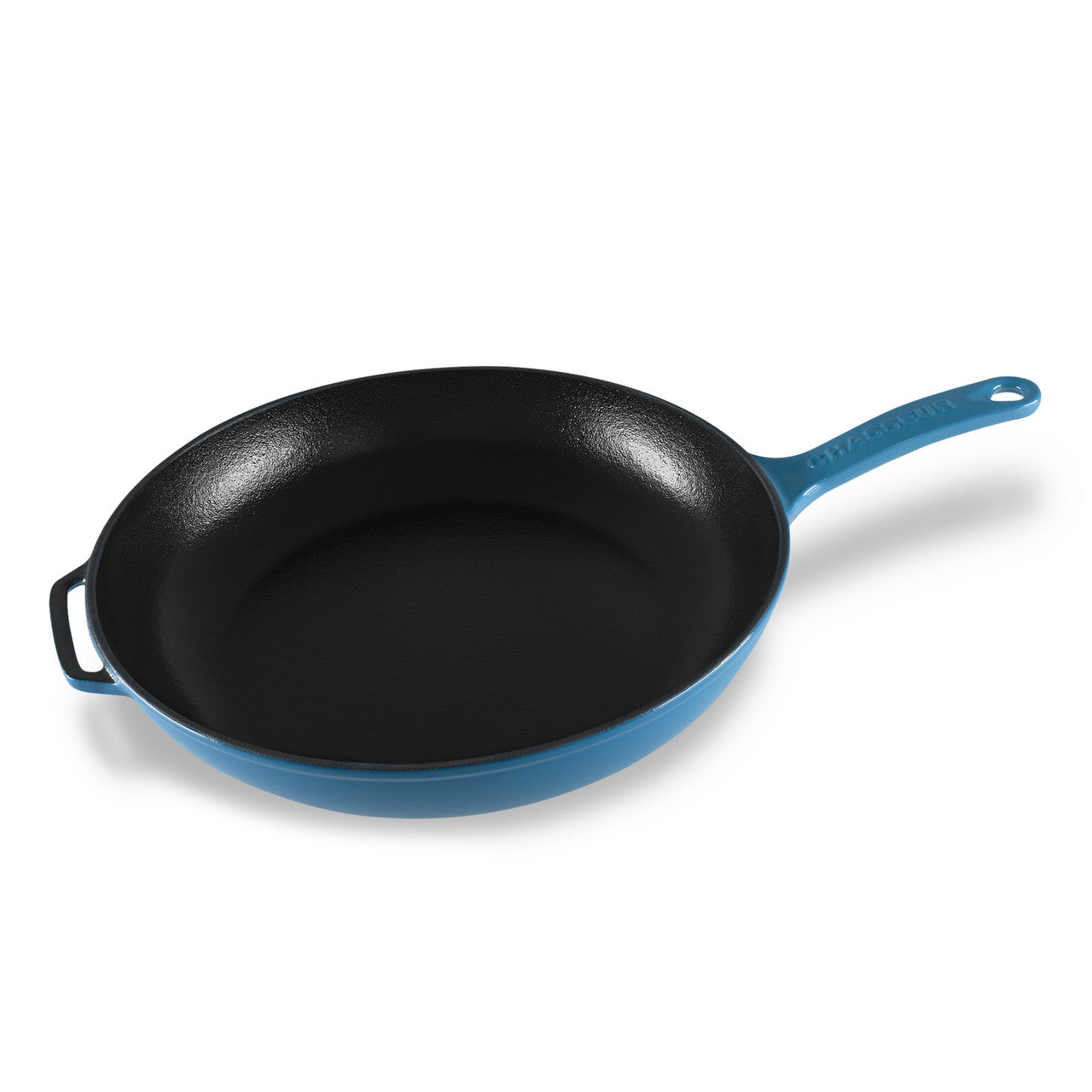 Chasseur Fry Pan 28cm with Cast Handle - Sky Blue
