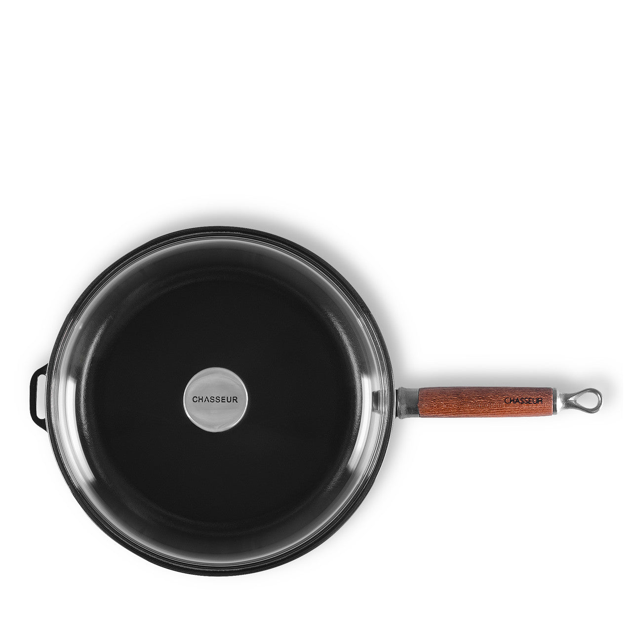 Chasseur Saute Pan 28cm with Glass Lid - Sky Blue