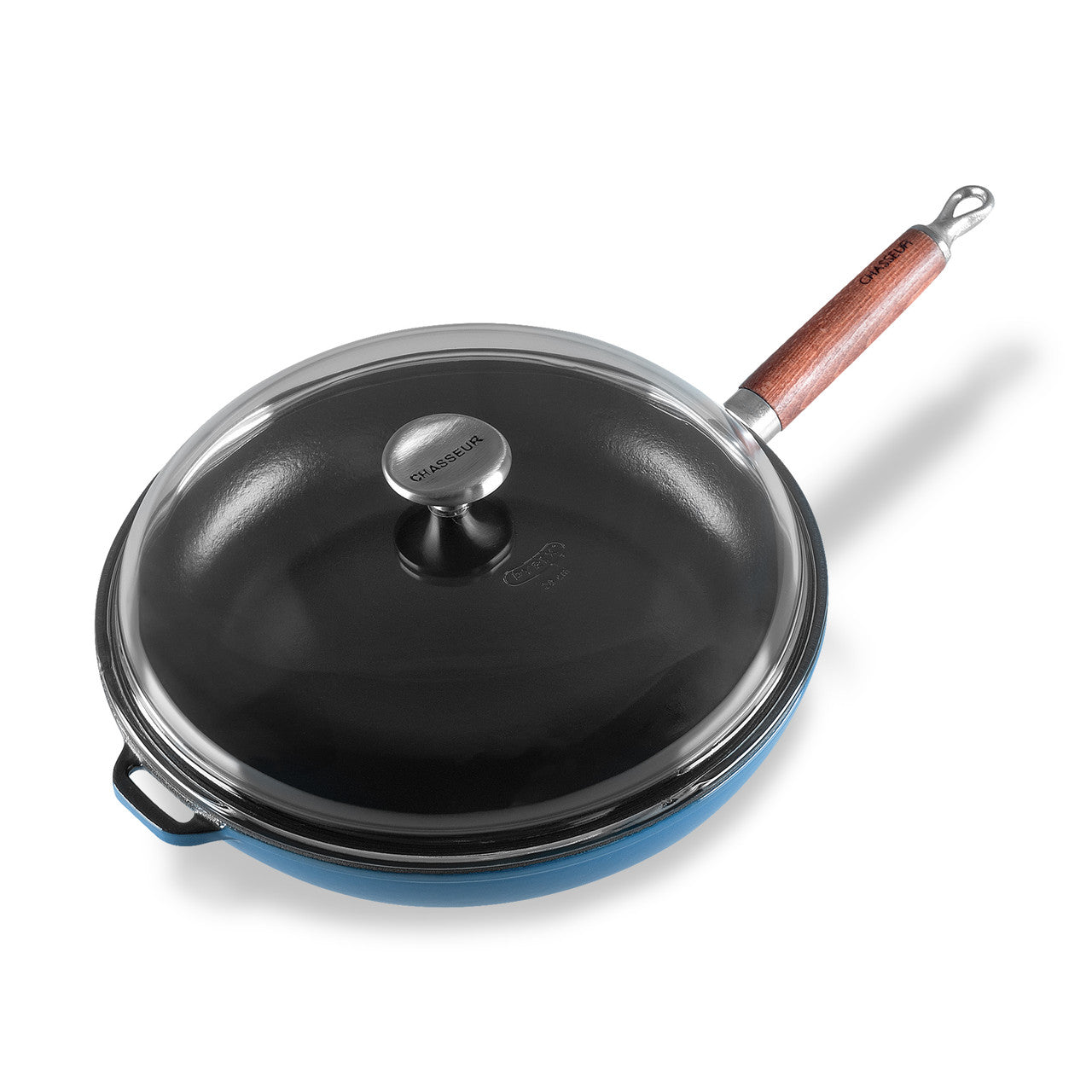Chasseur Saute Pan 28cm with Glass Lid - Sky Blue