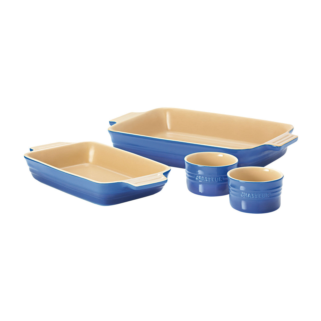 Chasseur La Cuisson Baker Set 4 Piece - Blue