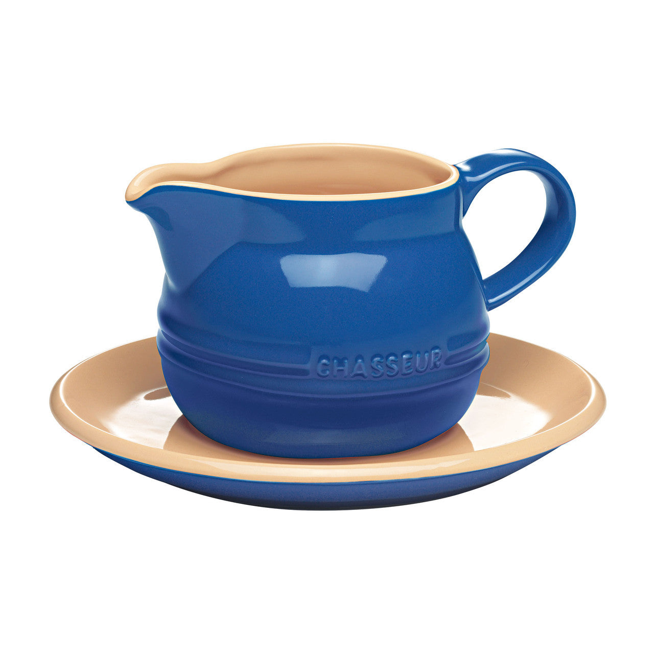 Chasseur La Cuisson Gravy Boat and Saucer - Blue