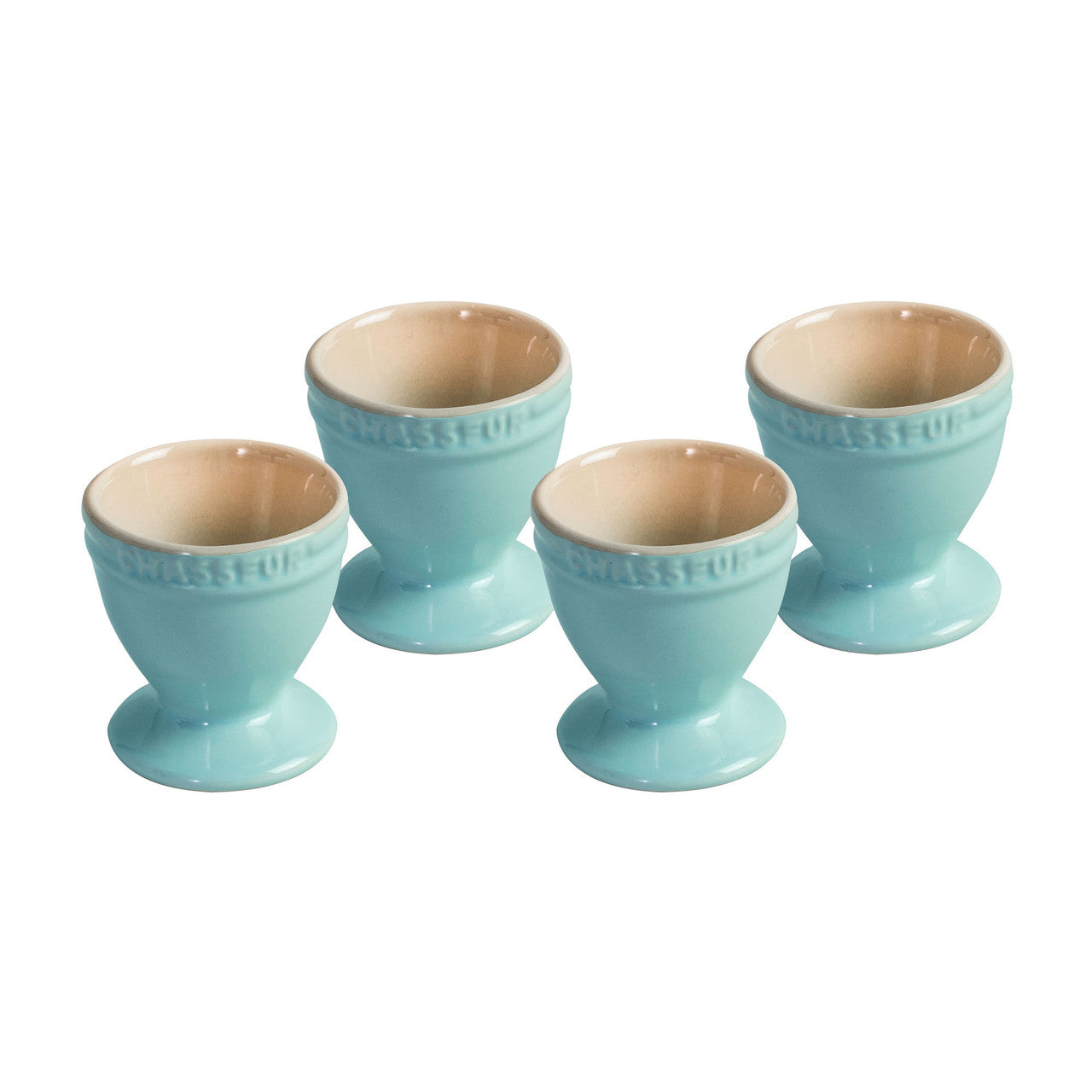 Chasseur La Cuisson Egg Cup Set of 4 - Duck Egg Blue