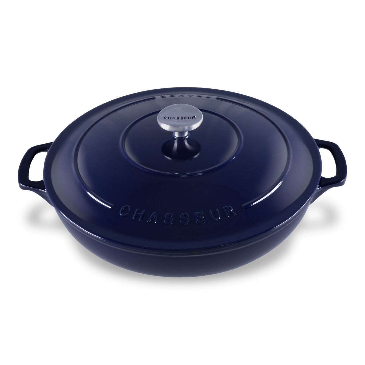 Chasseur Low Round Casserole 30cm/2.5L - French Blue