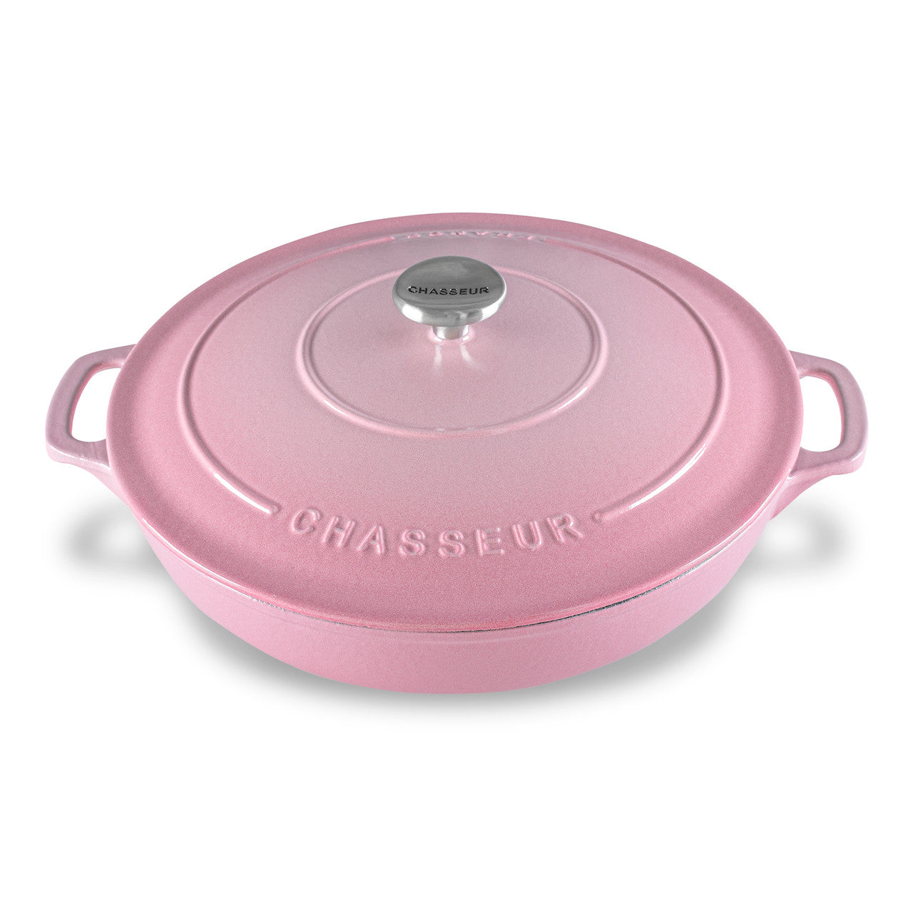 Chasseur Low Round Casserole 30cm/2.5L - Cherry Bloss - Cherry Blossom