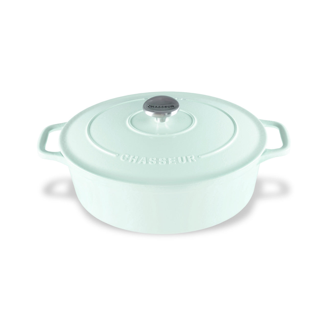 Chasseur Oval French Oven 27cm/4L De - Duck Egg Blue