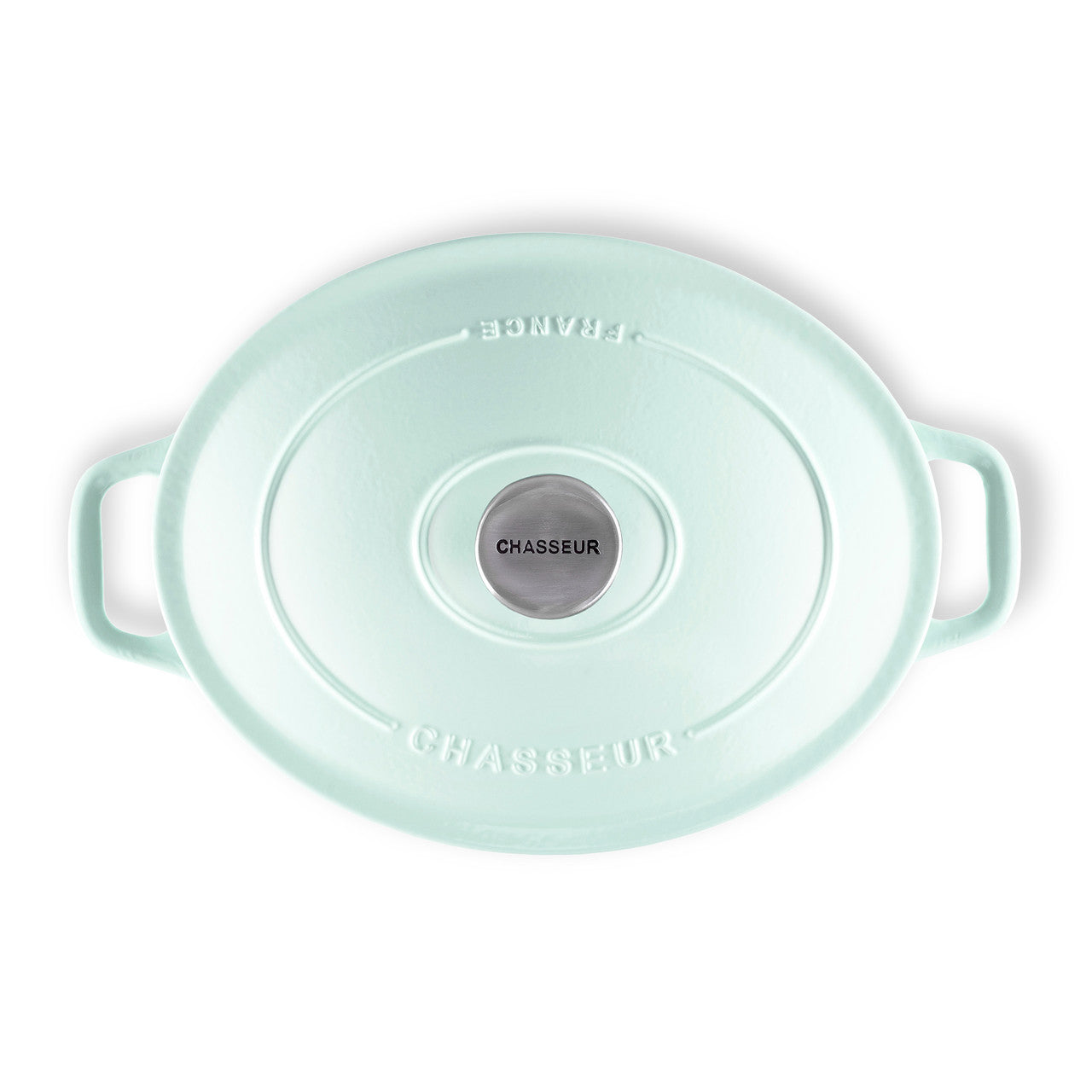 Chasseur Oval French Oven 27cm/4L De - Duck Egg Blue