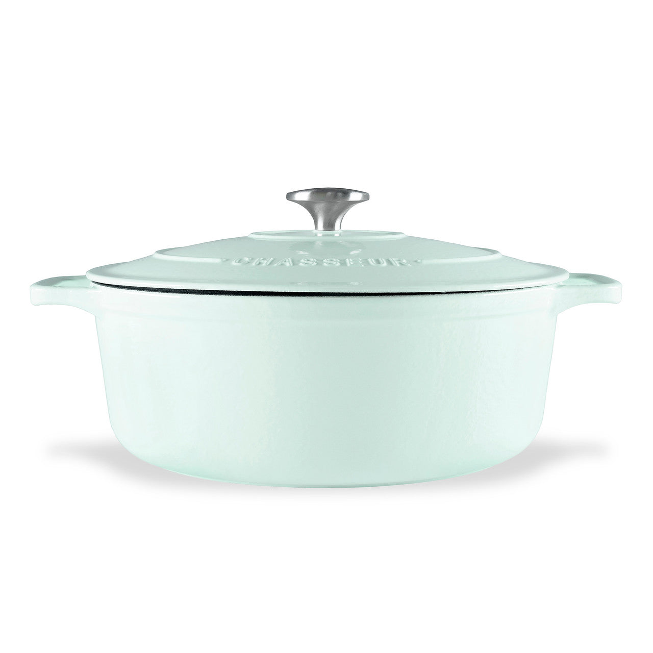 Chasseur Oval French Oven 27cm/4L De - Duck Egg Blue