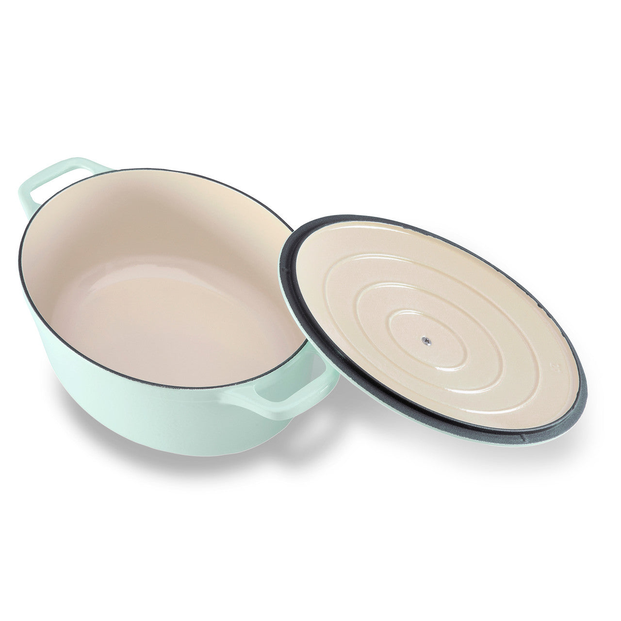 Chasseur Oval French Oven 27cm/4L De - Duck Egg Blue